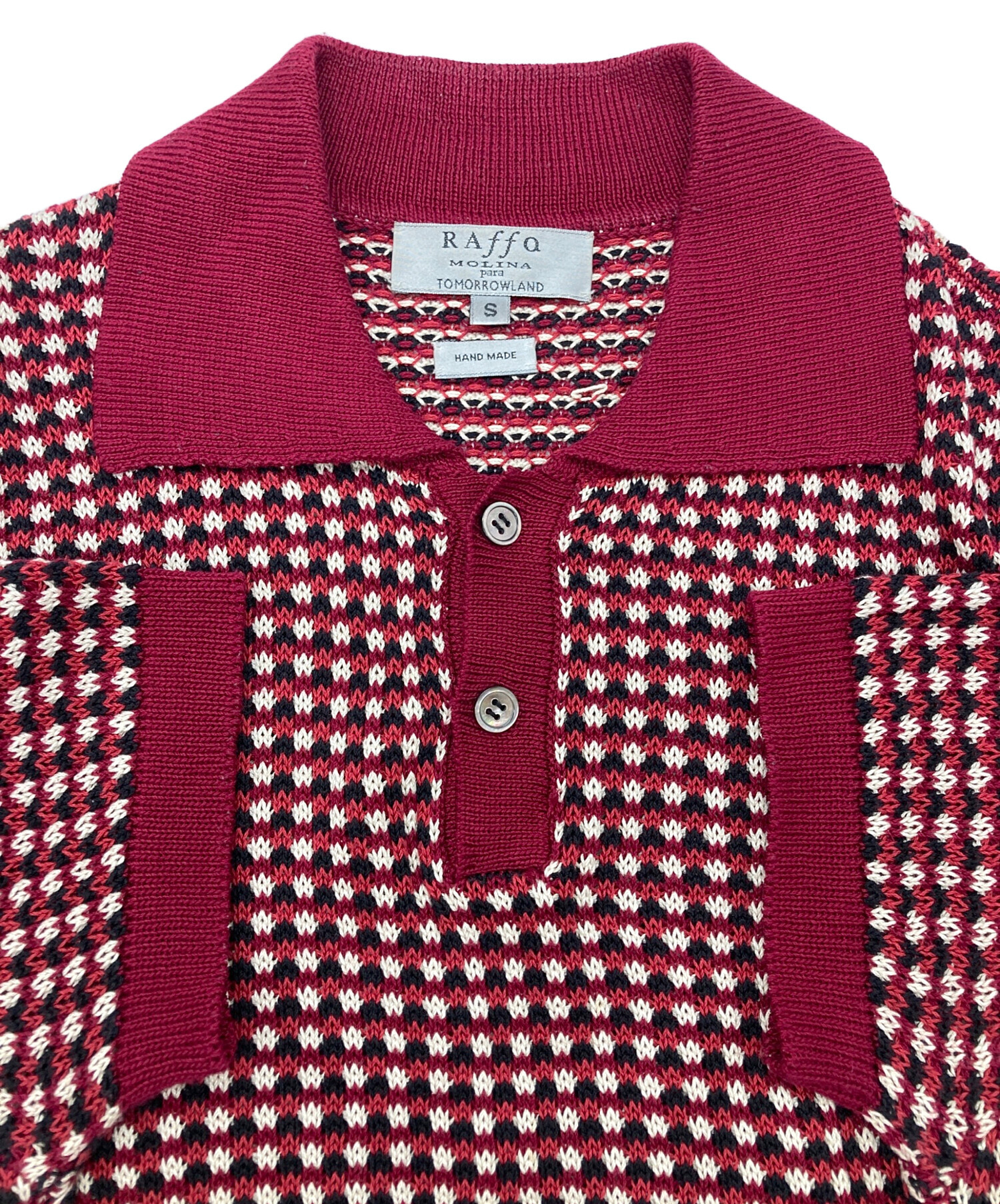 中古・古着通販】RAffa MOLINA (ラファモリーナ) ニットポロシャツ 