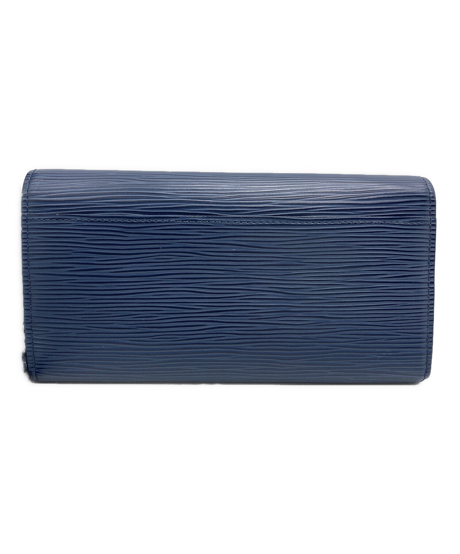 ［中古美品］LOUIS VUITTON ネイビー 長財布 中古・古着通販】LOUIS VUITTON (ルイ ヴィトン) 長財布 ネイビー