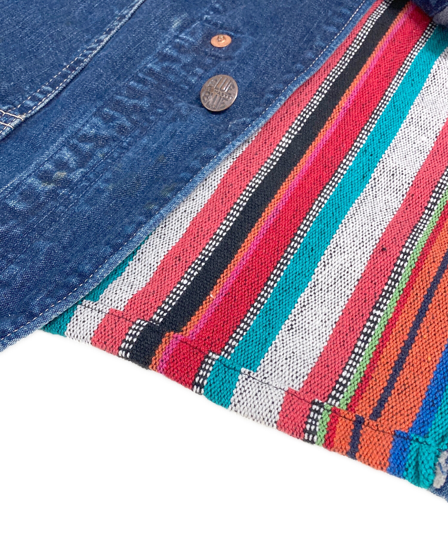 中古・古着通販】BLUE BLUE (ブルーブルー) リメイク調デニム