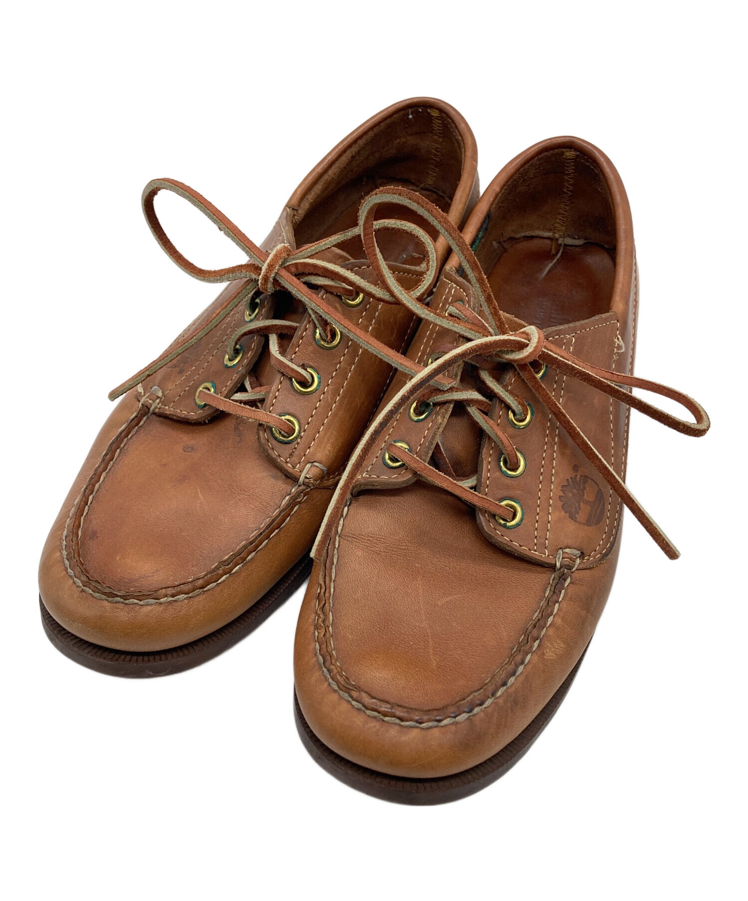 Timberland ブラウン レザー モカシン 中古・古着通販】Timberland (ティンバーランド) モカシンシューズ