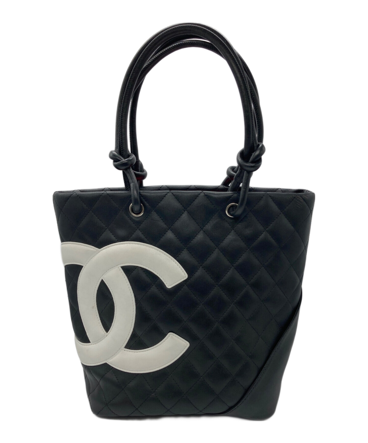 【希少美品】CHANELカンボンライン　トートバック 中古・古着通販】CHANEL (シャネル) カンボンライン トートバッグ