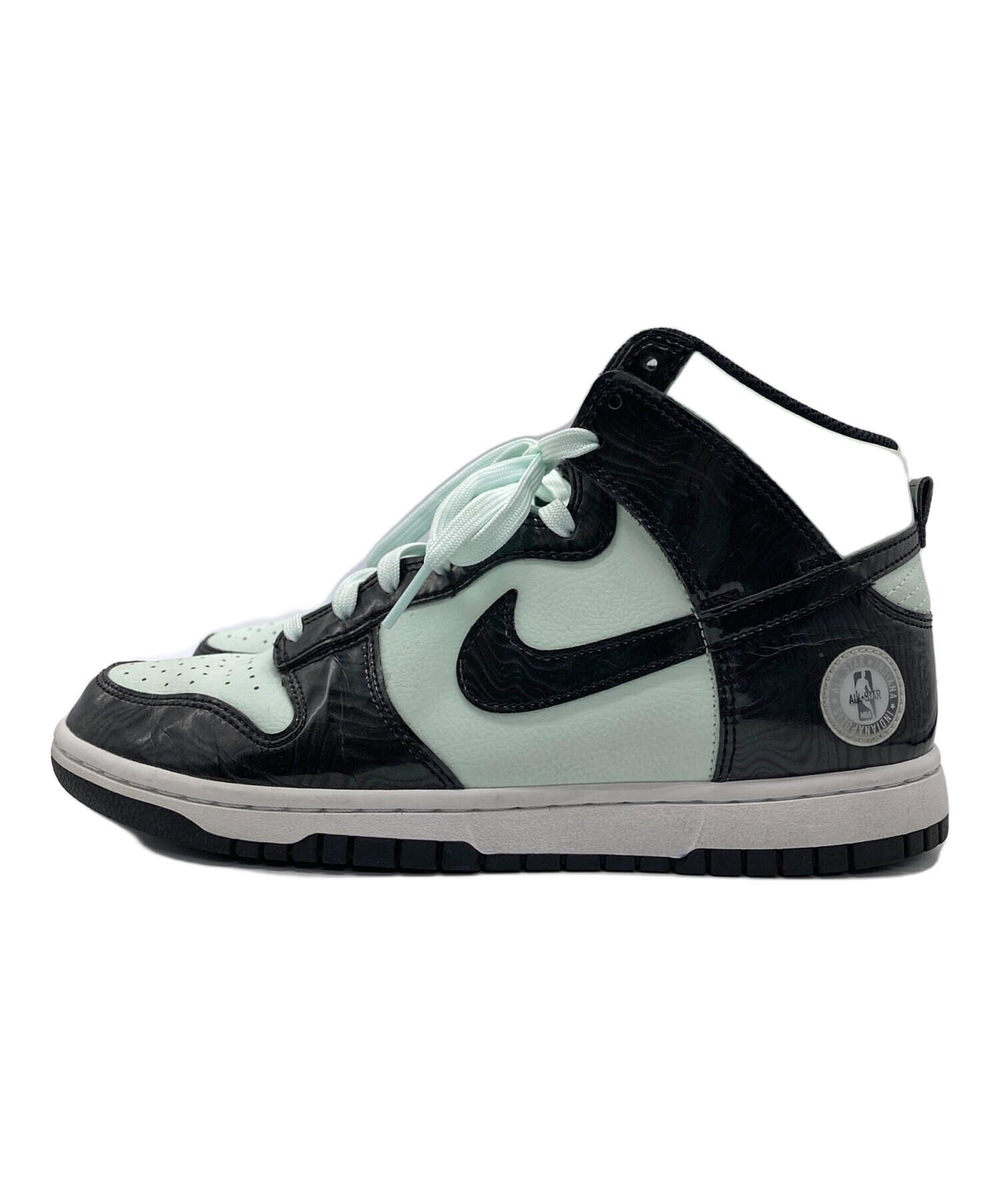 中古・古着通販】NIKE (ナイキ) ハイカットスニーカー ブラック×ミント 