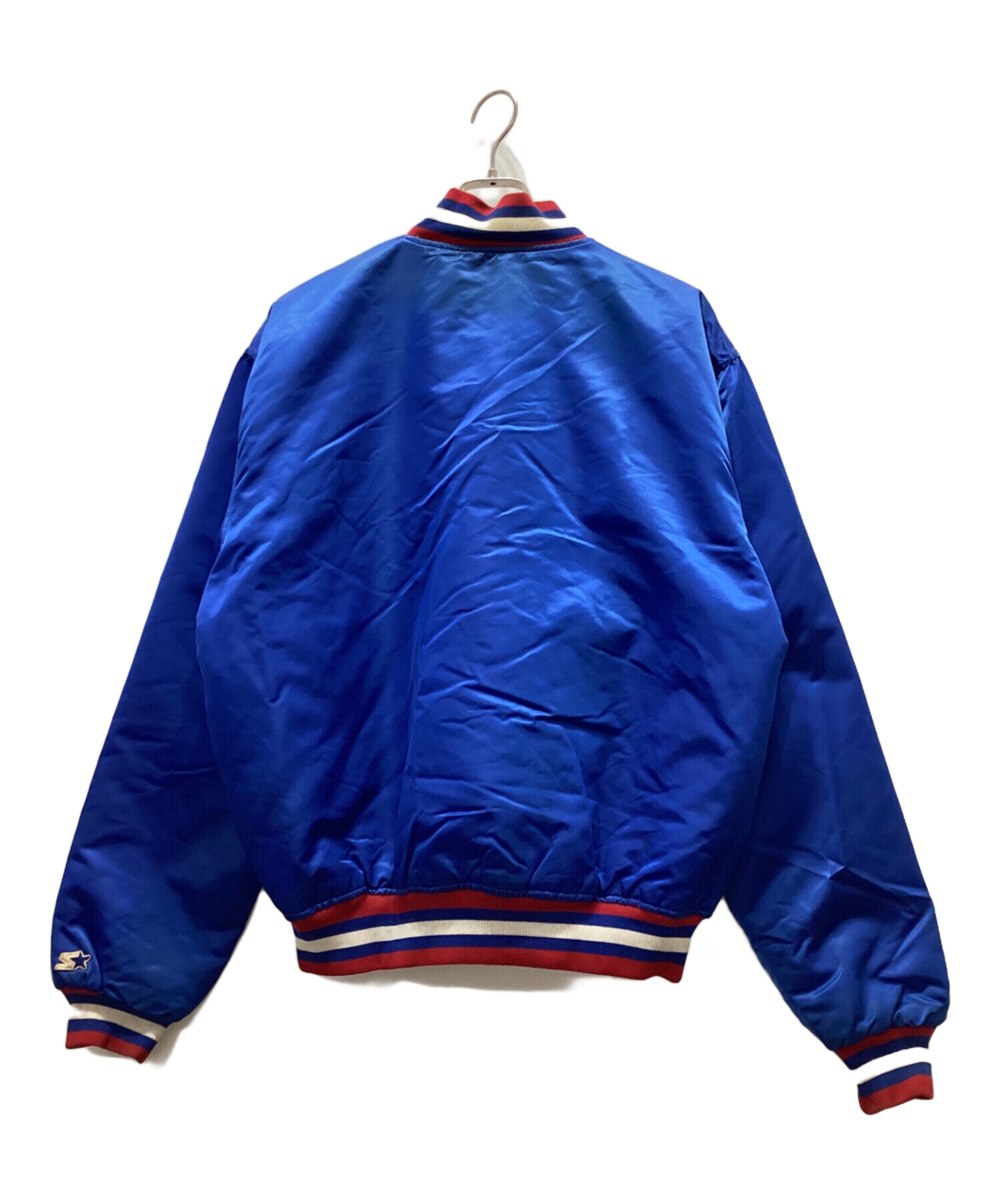 STARTER スタジャン シルバー ブルー ワッペン付き 中古・古着通販】STARTER (スターター) スタジャン ブルー サイズ:XL