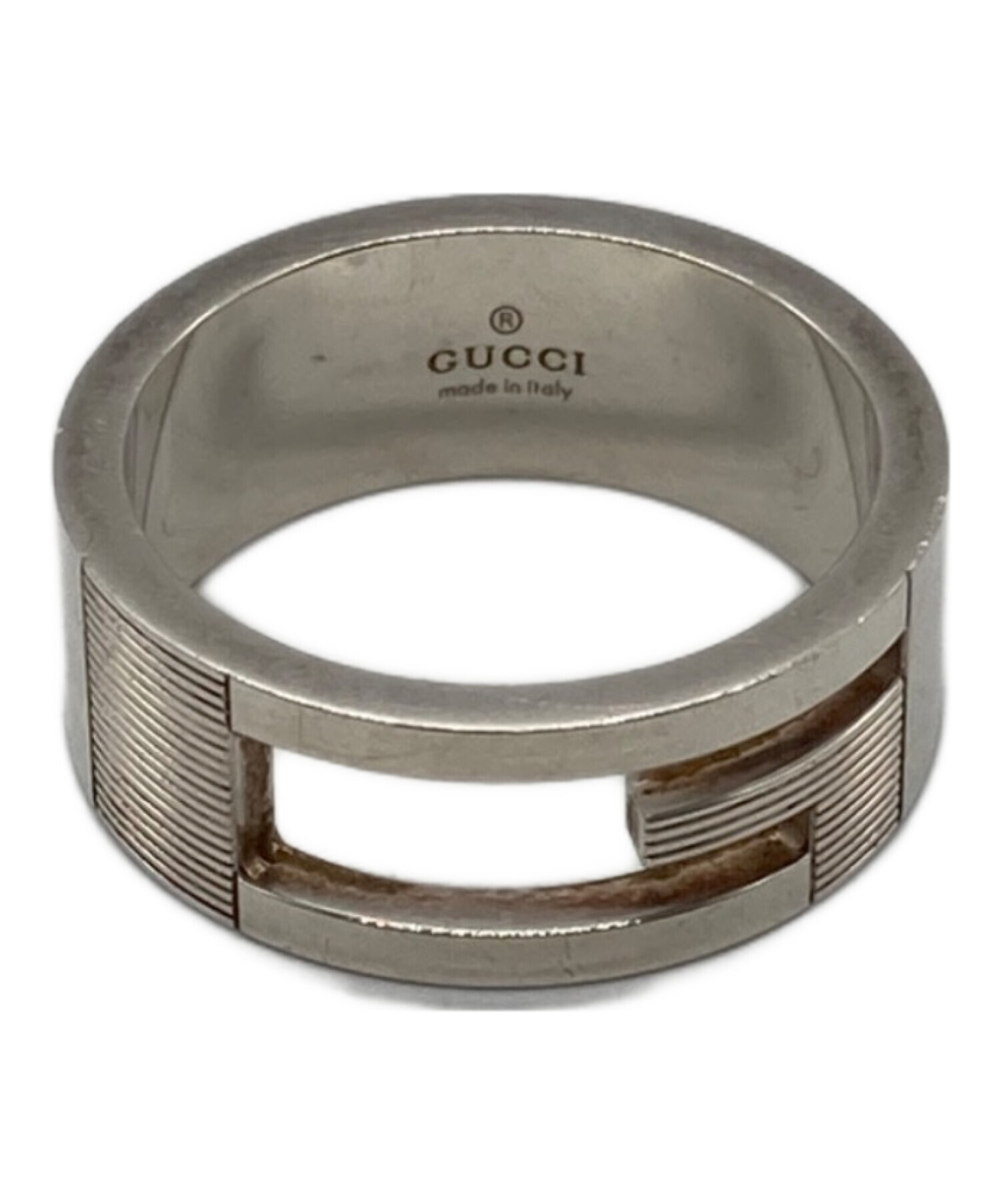 中古・古着通販】GUCCI (グッチ) ブランデッドGリング サイズ:18 