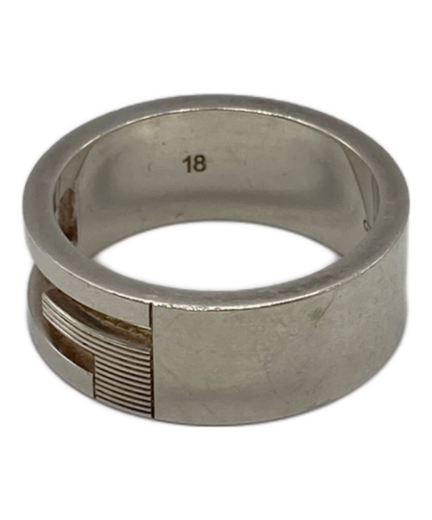 中古・古着通販】GUCCI (グッチ) ブランデッドGリング サイズ:18 