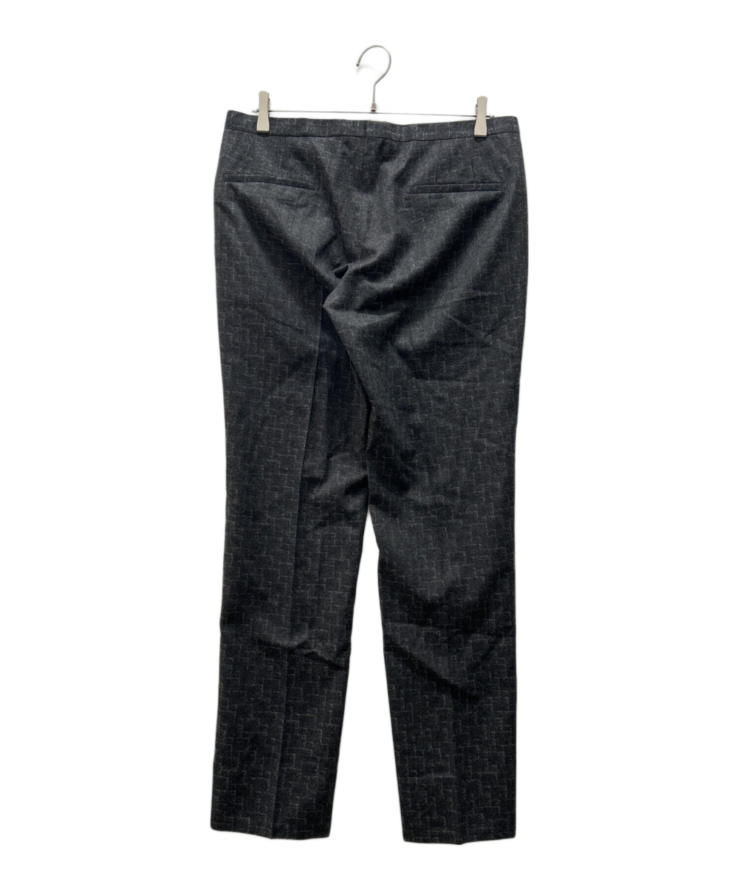 H496 新品未使用 S エンポリオアルマーニ スラックス ブラック メンズ