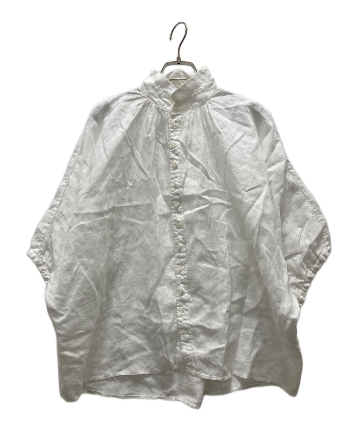 中古・古着通販】Brocante (ブロカント) リネンブラウス ホワイト 