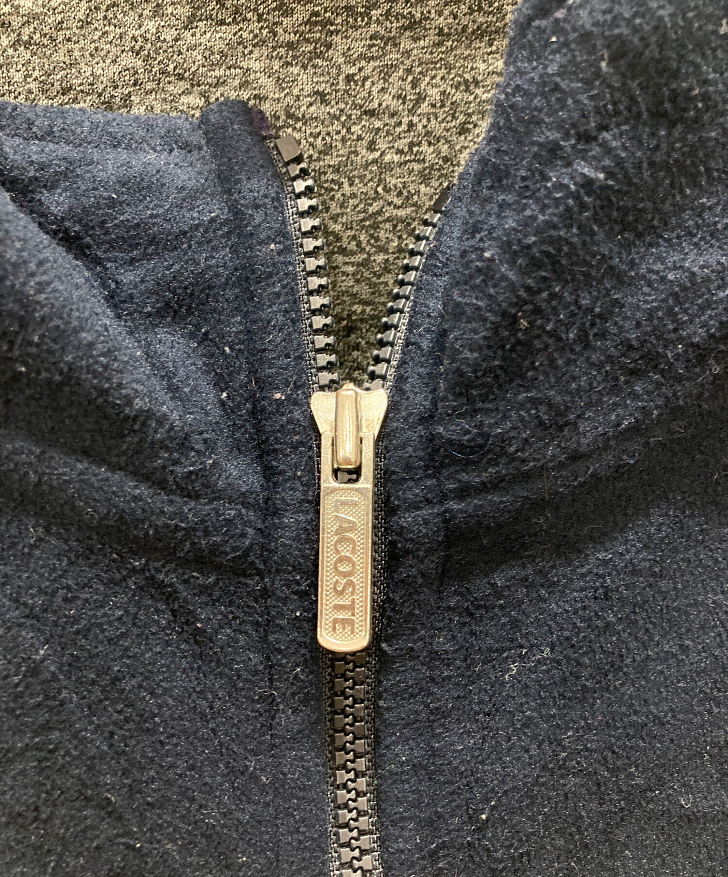 中古・古着通販】LACOSTE (ラコステ) フリースジャケット ネイビー