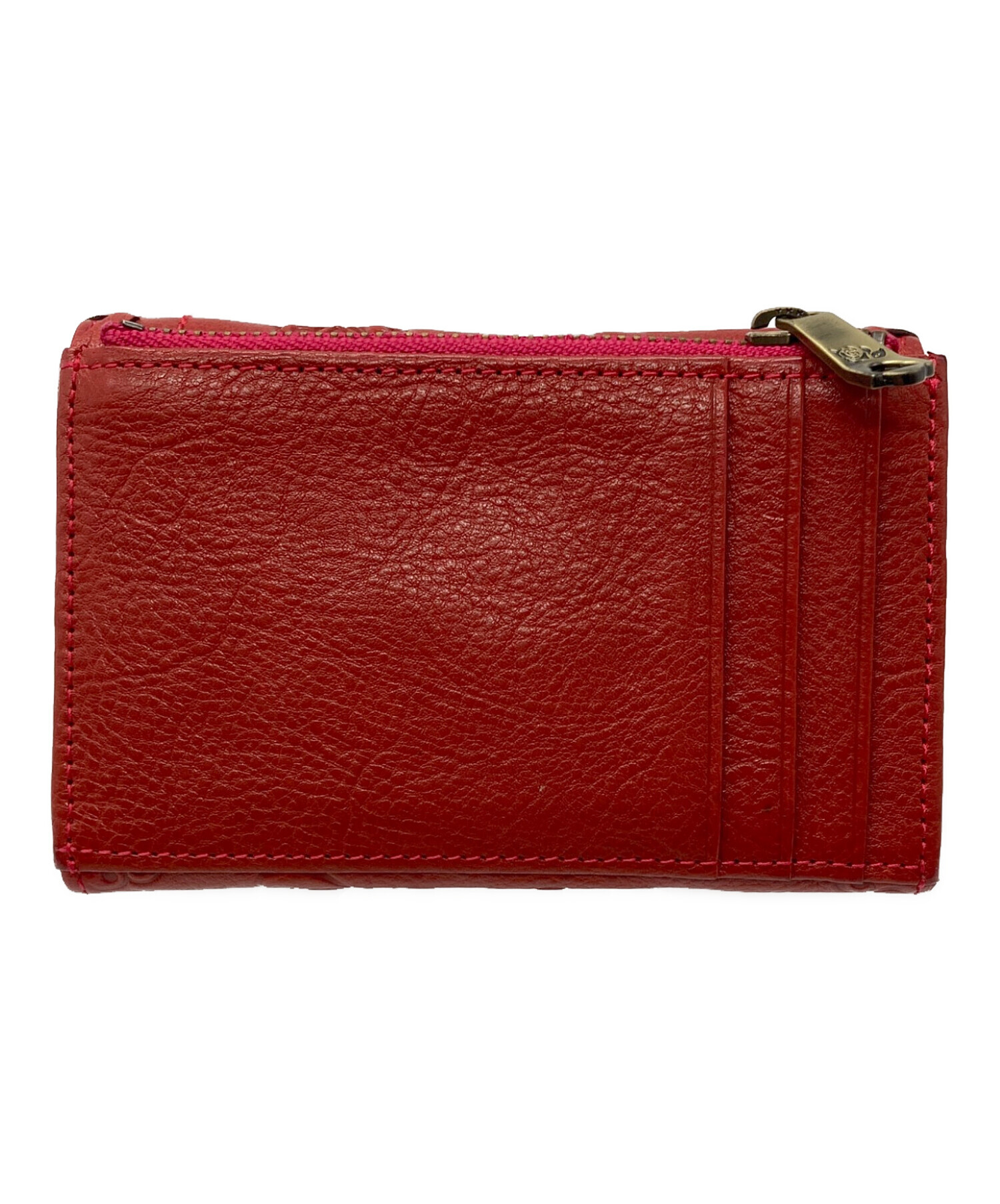 中古・古着通販】ANNA SUI (アナスイ) 2つ折り財布 レッド｜ブランド
