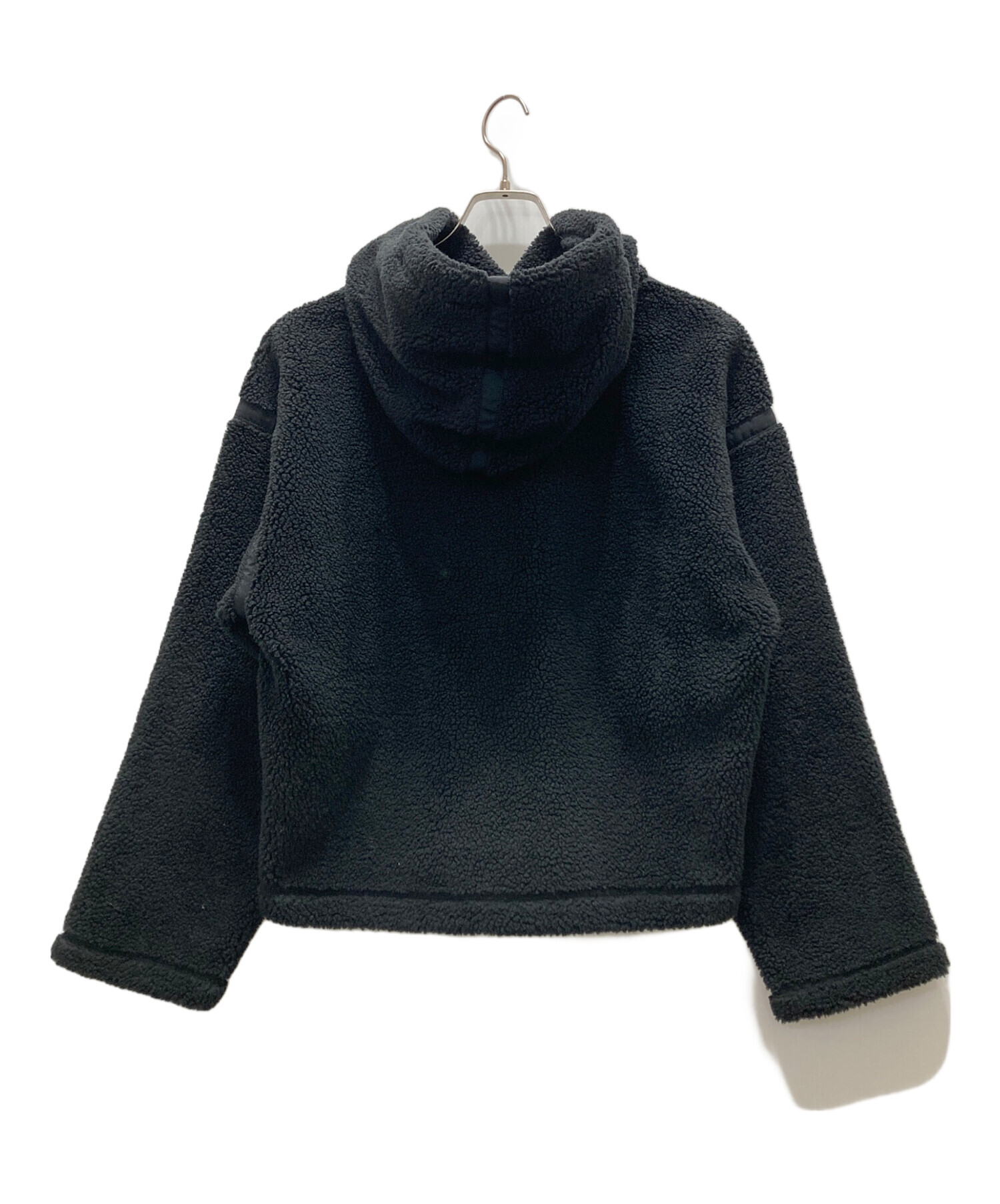 中古・古着通販】adidas (アディダス) ボアパーカー ブラック サイズ:L