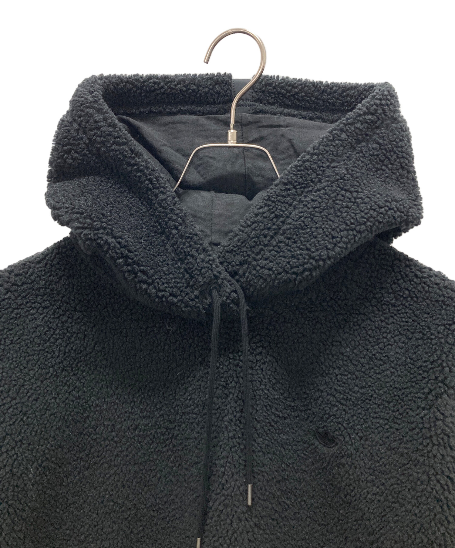 中古・古着通販】adidas (アディダス) ボアパーカー ブラック サイズ:L