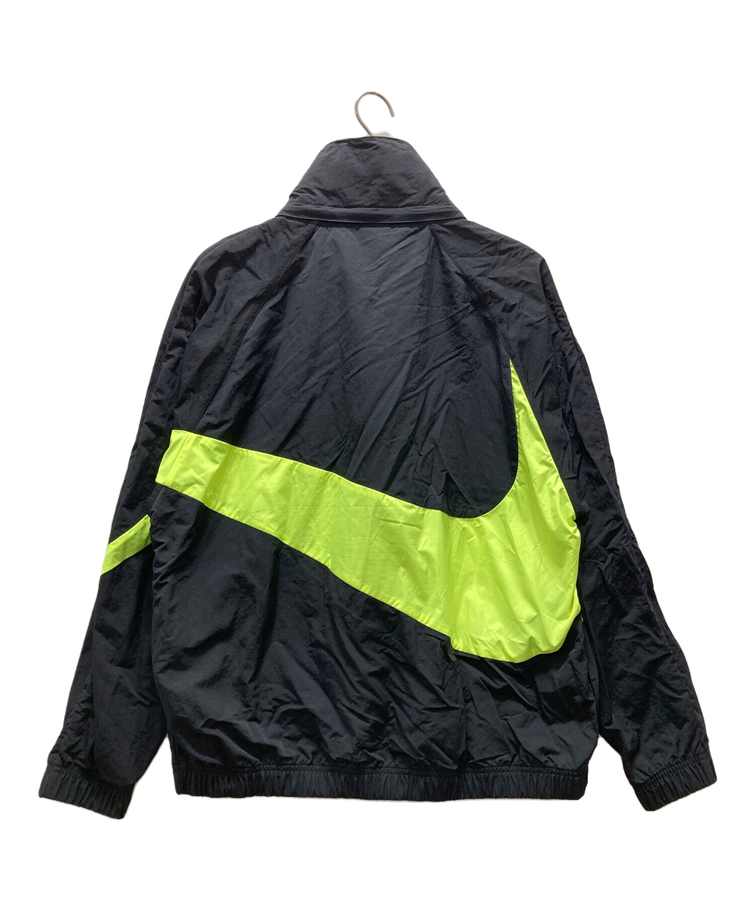 NIKE NSW ANRK JACKET Lサイズ ナイキ アノラック BIG SWOOSH ビッグスウォッシュ 紺黄 中古・古着通販NIKE (ナイキ) NSW JACKET HD ANRK WVN QS ブラック