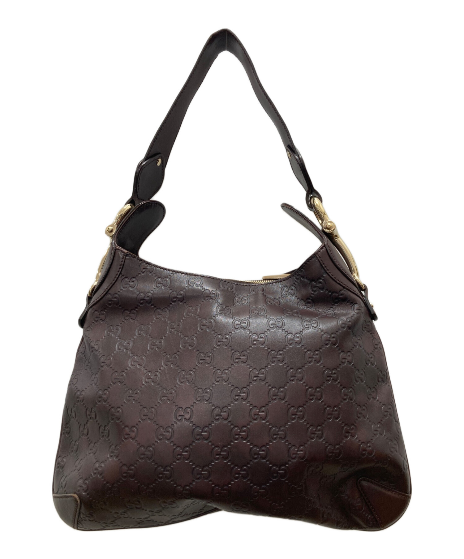 中古・古着通販】GUCCI (グッチ) ワンショルダーバッグ ブラウン