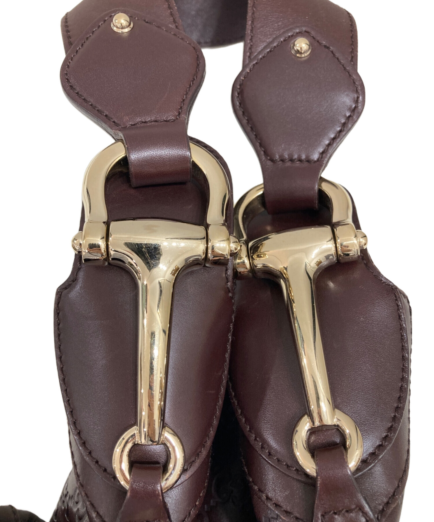 中古・古着通販】GUCCI (グッチ) ワンショルダーバッグ ブラウン 
