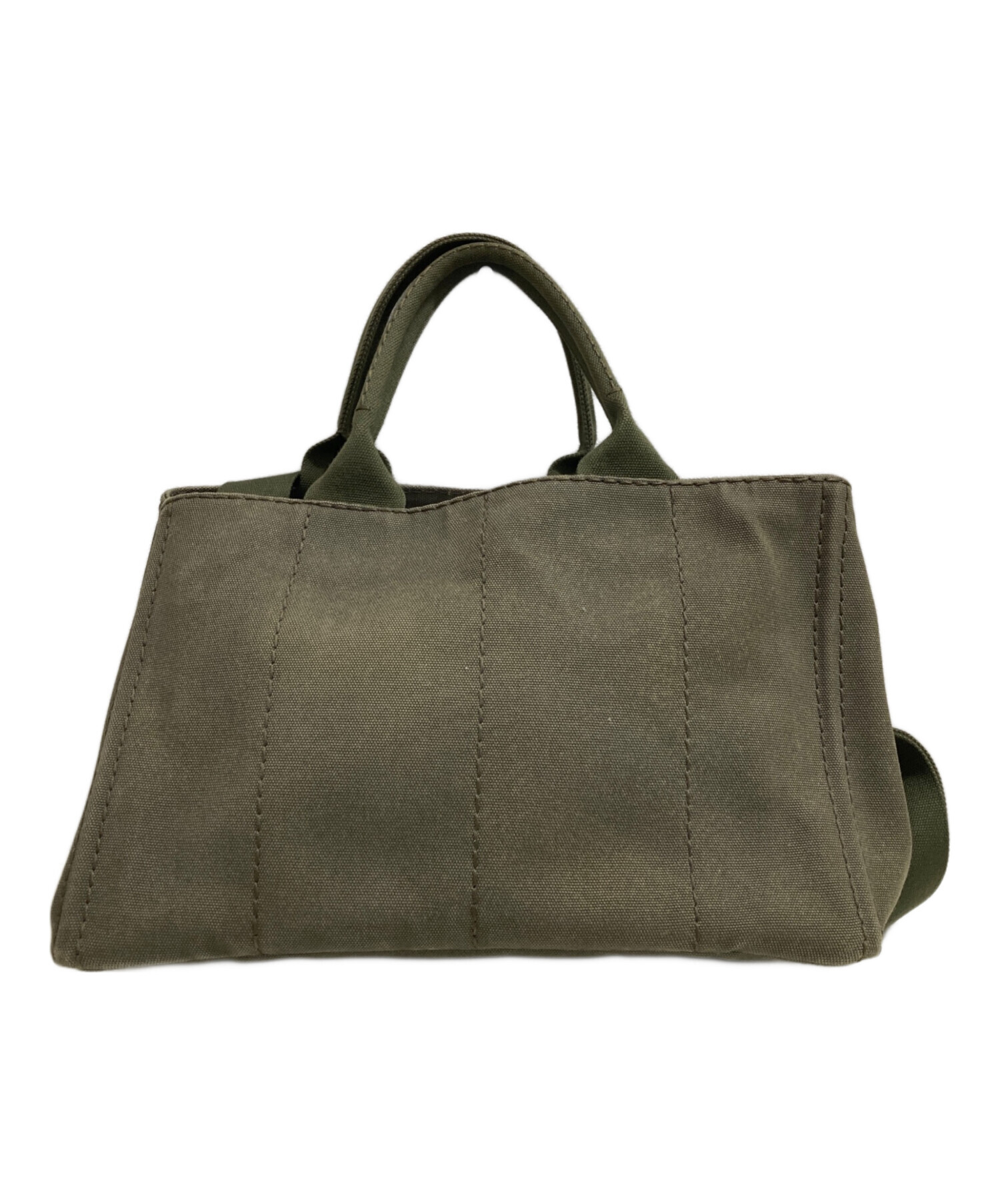 中古・古着通販】PRADA (プラダ) カナパトートバッグ グリーン 