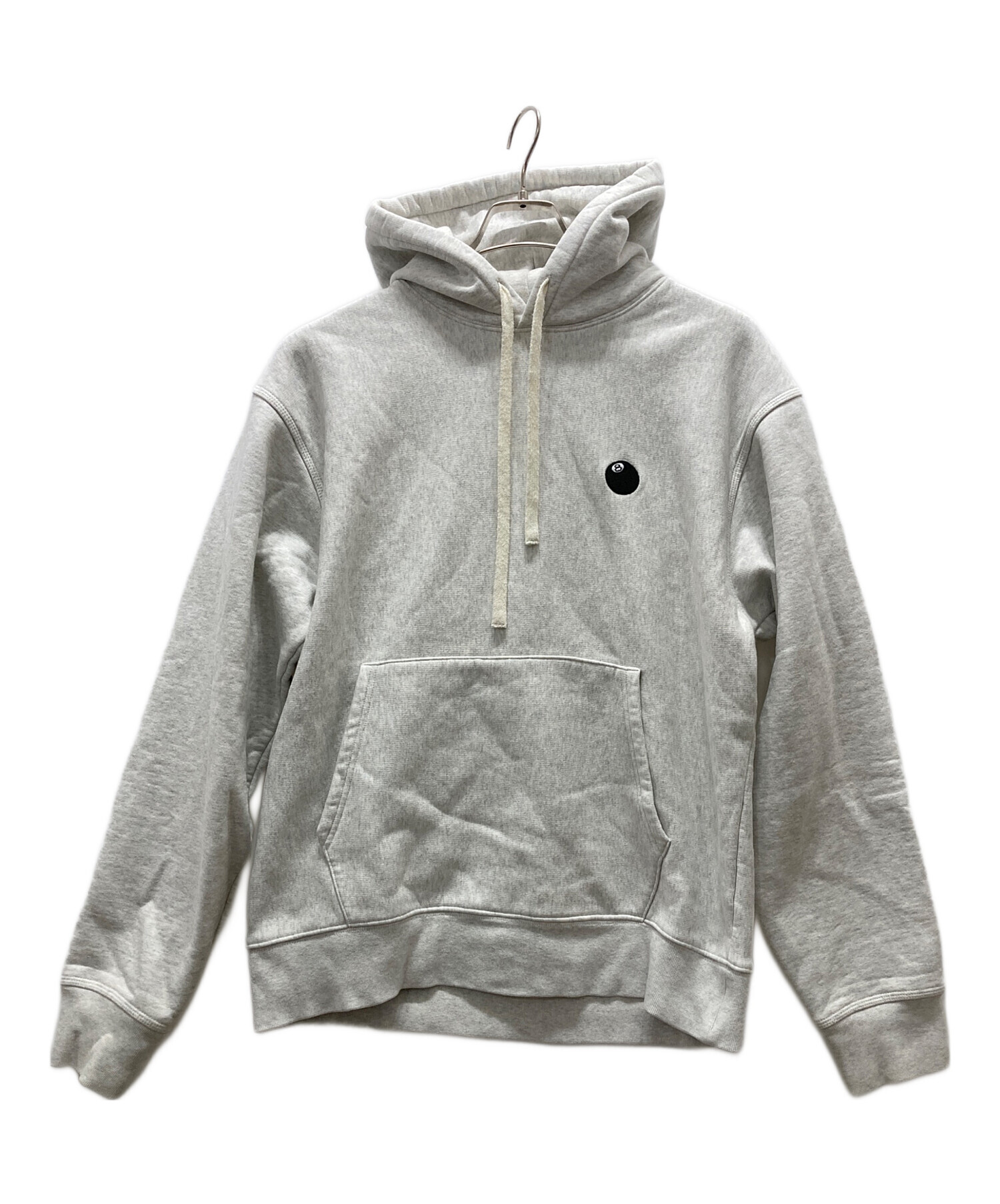 希少 Stussy グレー パーカー Lサイズ STUSSY - 希少 STUSSY ステューシー パーカー グレー S 両面ロゴ