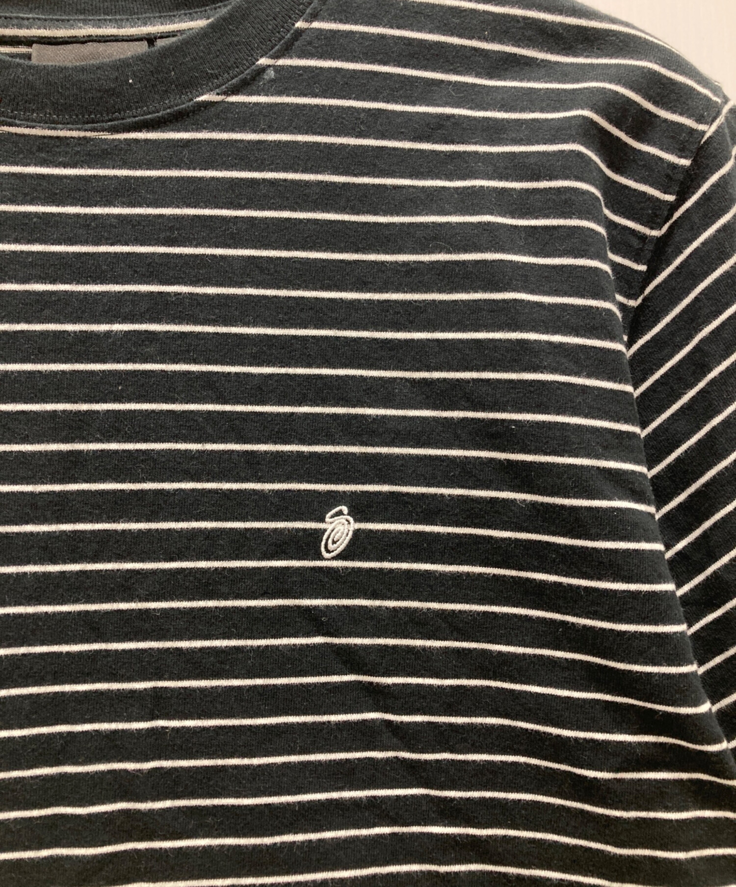 中古・古着通販】stussy (ステューシー) ボーダーTシャツ ブラック