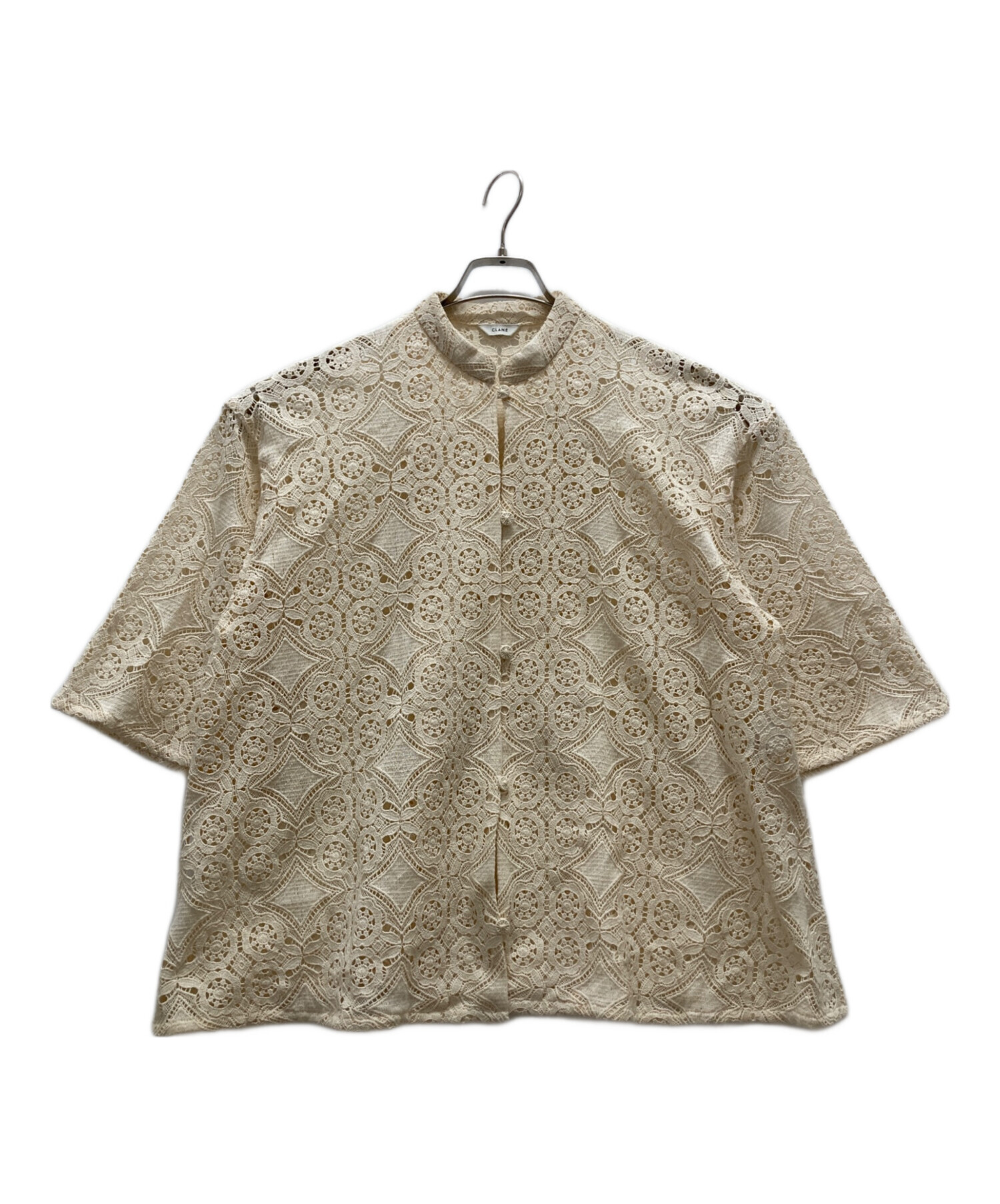 CLANE / CHEMICAL LACE OVER CHINA SHIRT 【公式通販】