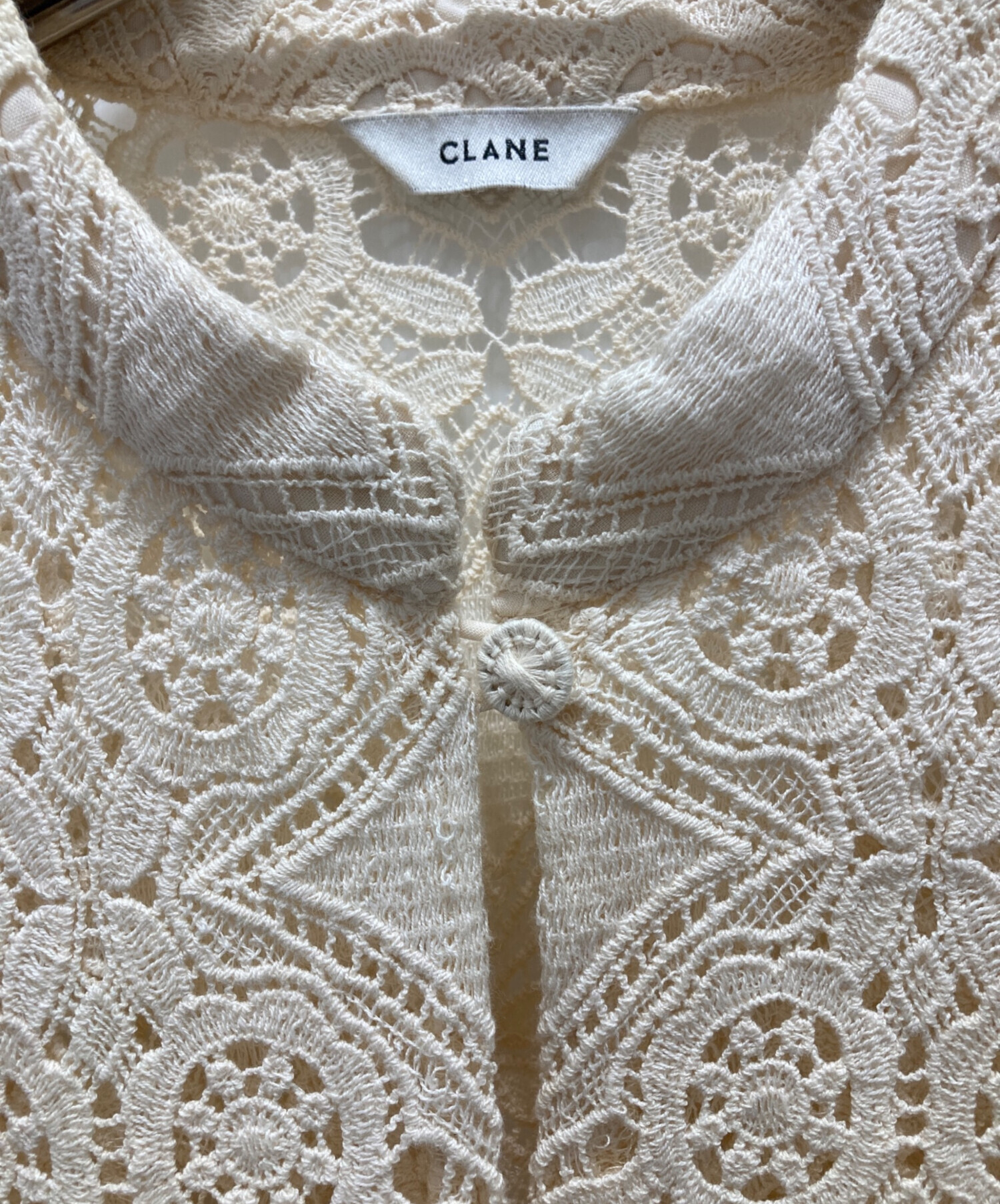 中古・古着通販】CLANE (クラネ) CHEMICAL LACE OVER CHINA SHIRT