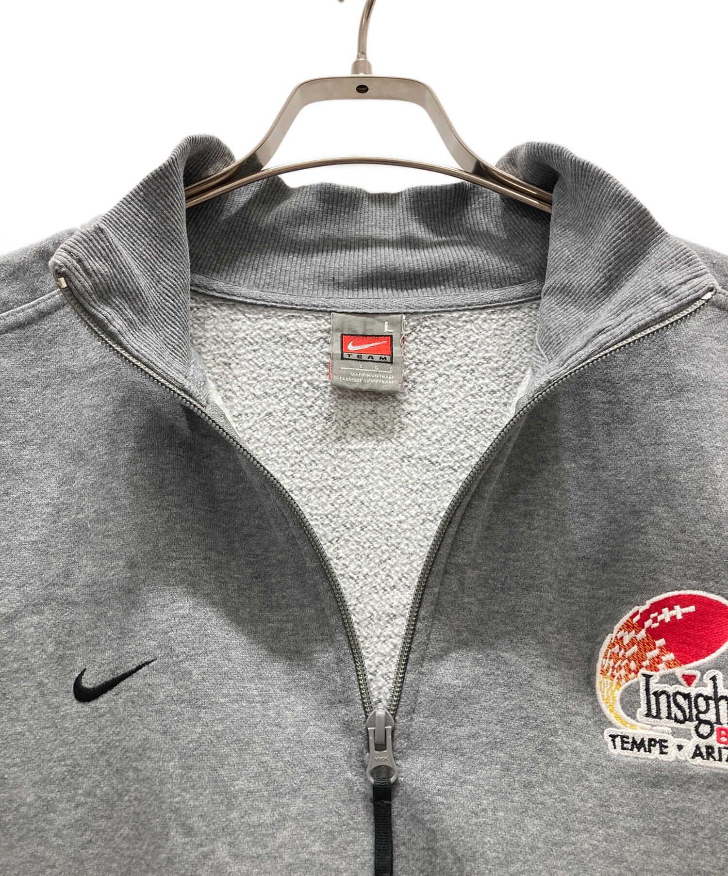 中古・古着通販】NIKE (ナイキ) ハーフジップスウェット グレー サイズ