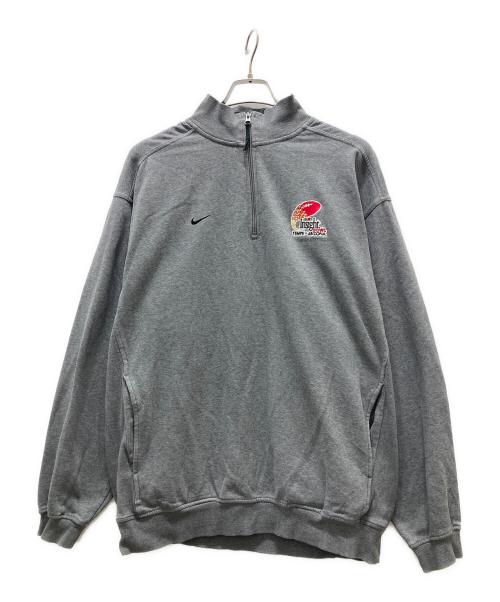 中古・古着通販】NIKE (ナイキ) ハーフジップスウェット グレー サイズ