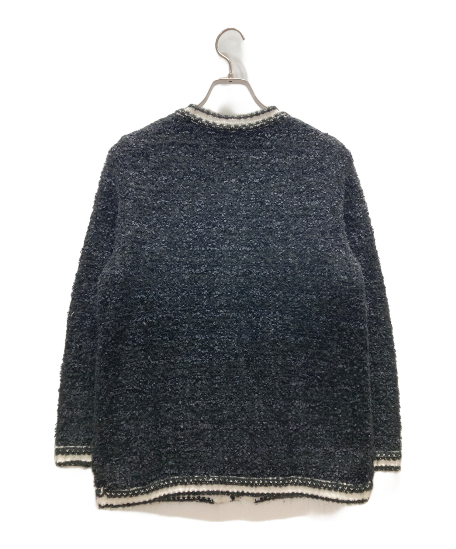 Mystrada　ネイビー 中古・古着通販】Mystrada (マイストラーダ) 配色ニットジャケット