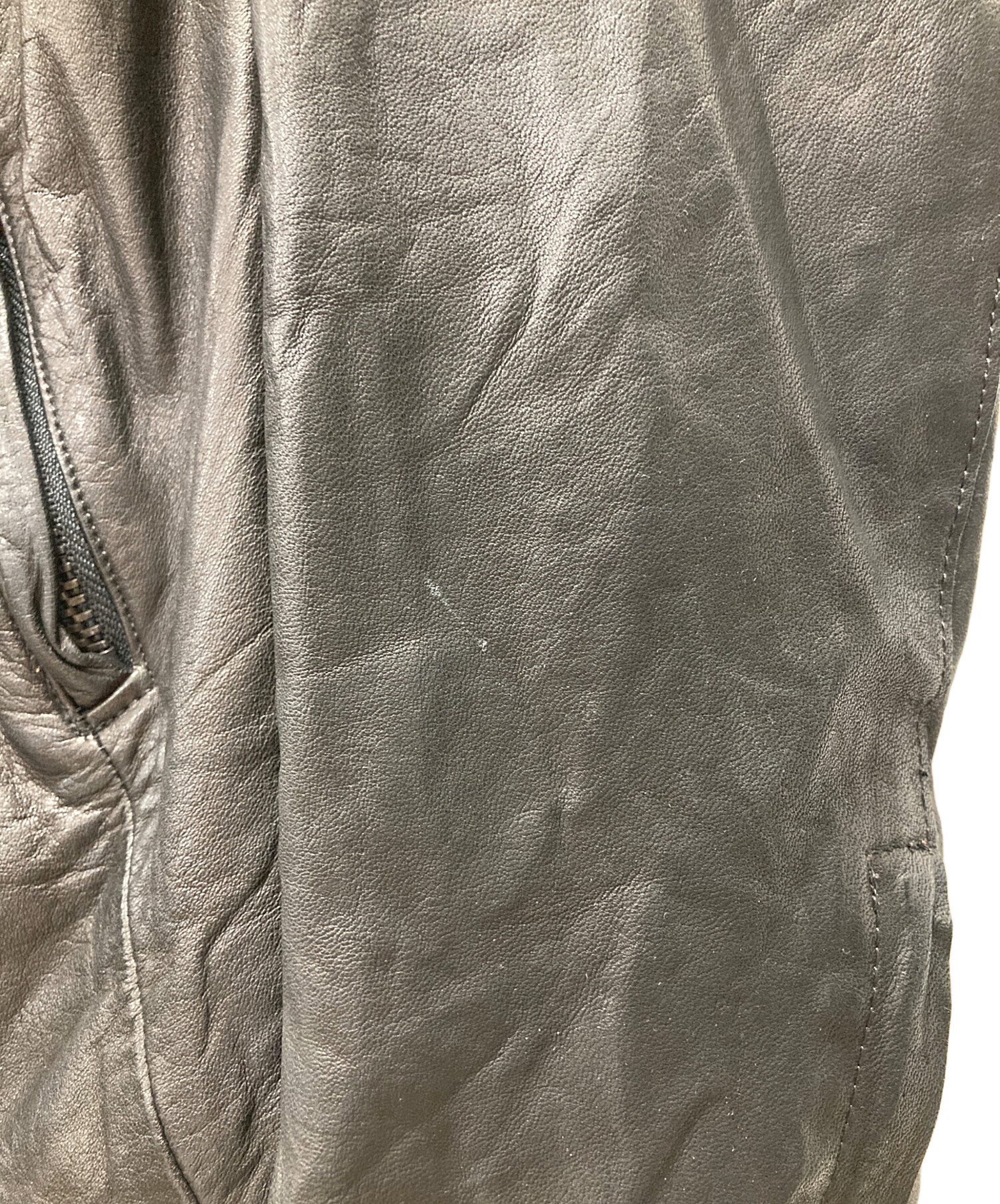 ブランド古着　sissi ウォッシャブルレザーライダース　シシ　カーフレザー 楽天市場】【40％OFF】sisii シシ シングルライダースウォッシャブル