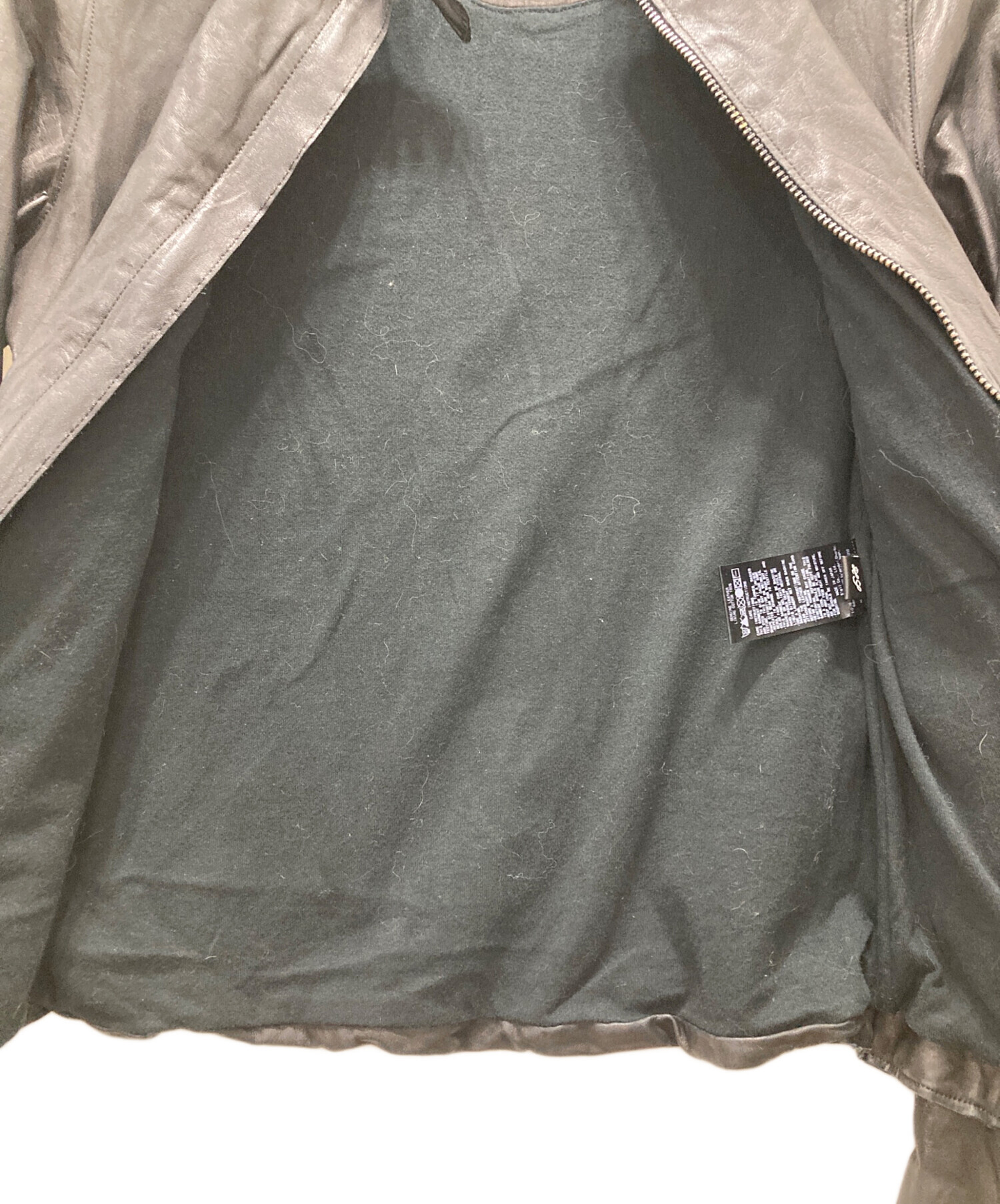 中古・古着通販】sisii (シシ) シングルライダースレザージャケット