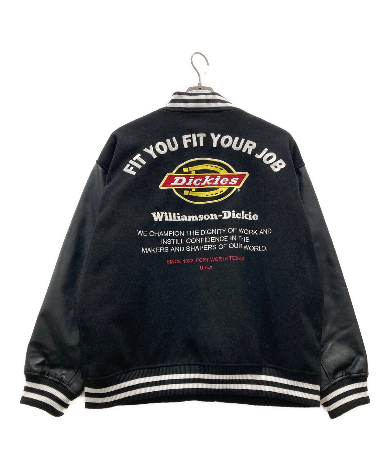 Dickies スタジャン ブラック Dickies（ディッキーズ）の「スタジアムジャケット（スタジャン）」 - WEAR
