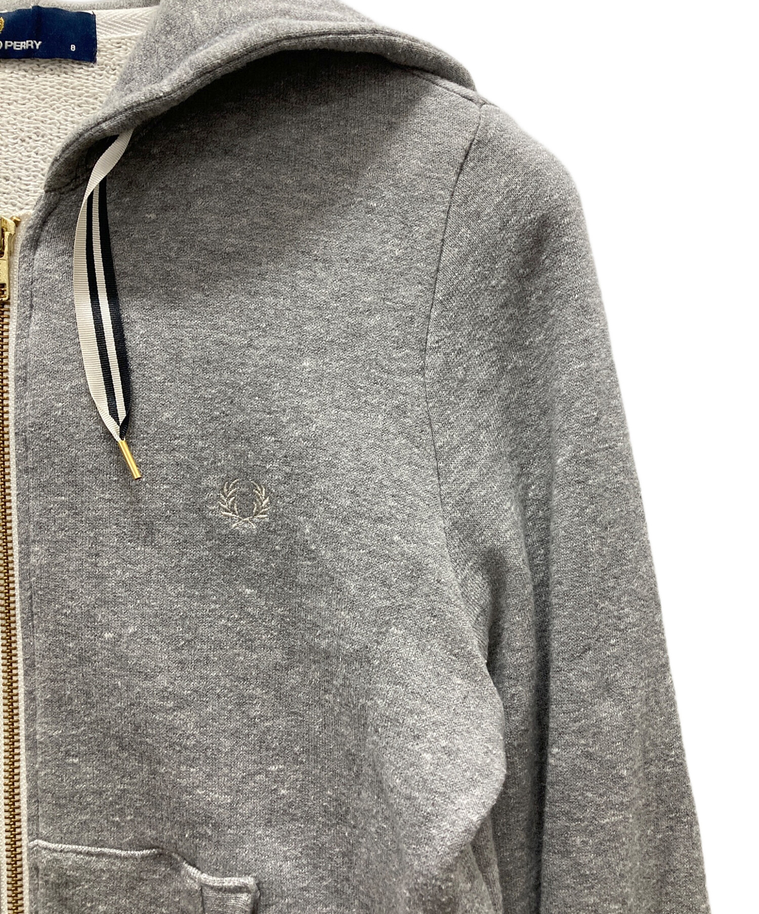 中古・古着通販】FRED PERRY (フレッドペリー) ジップパーカー グレー 