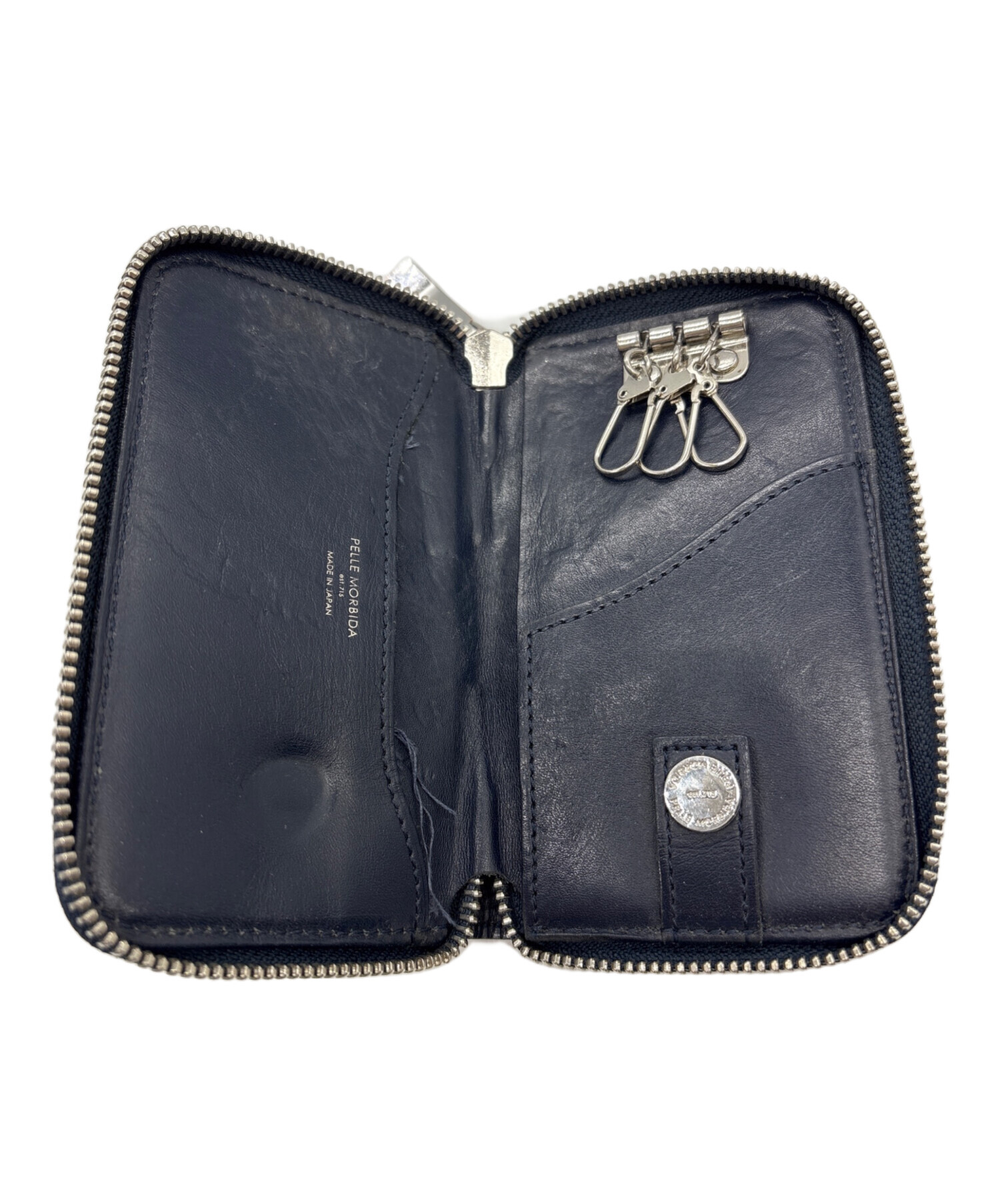 中古・古着通販】PELLE MORBIDA (ペッレモルビダ) キーケース ネイビー
