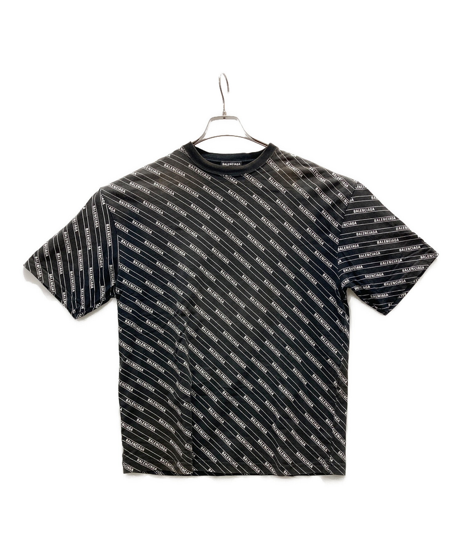中古・古着通販】BALENCIAGA (バレンシアガ) ALL OVER LOGO LINE TEE 