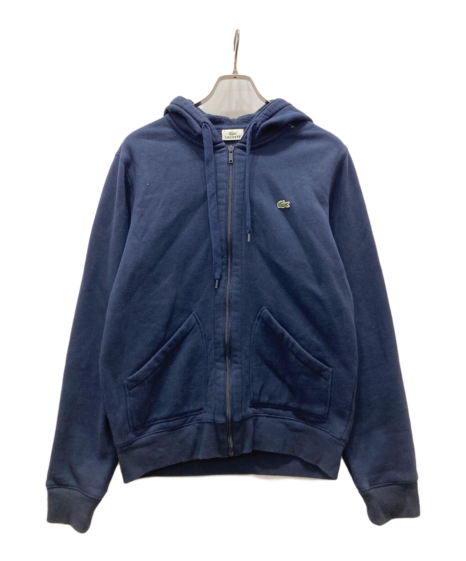 中古・古着通販】LACOSTE (ラコステ) ワッペンロゴジップパーカー