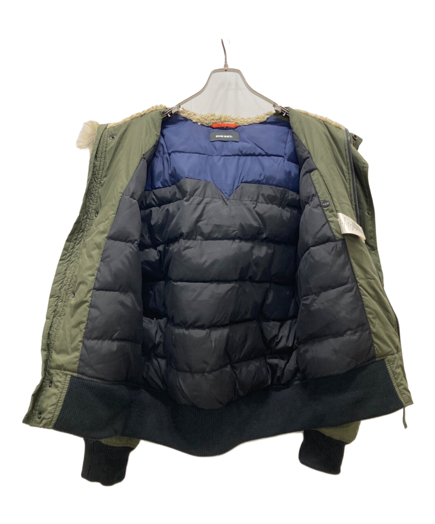 中古・古着通販】DIESEL (ディーゼル) N-2Bジャケット オリーブ サイズ