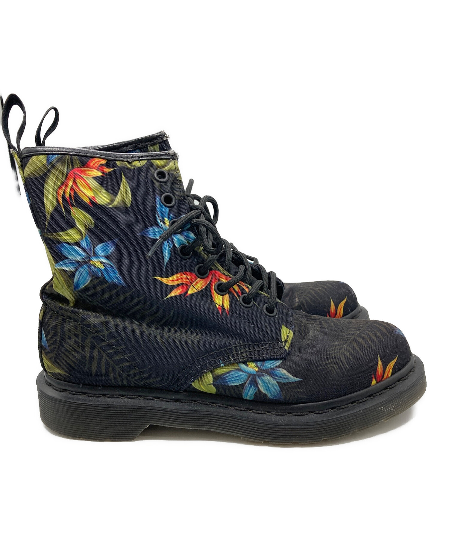 中古・古着通販】Dr.Martens (ドクターマーチン) 花柄8ホールブーツ