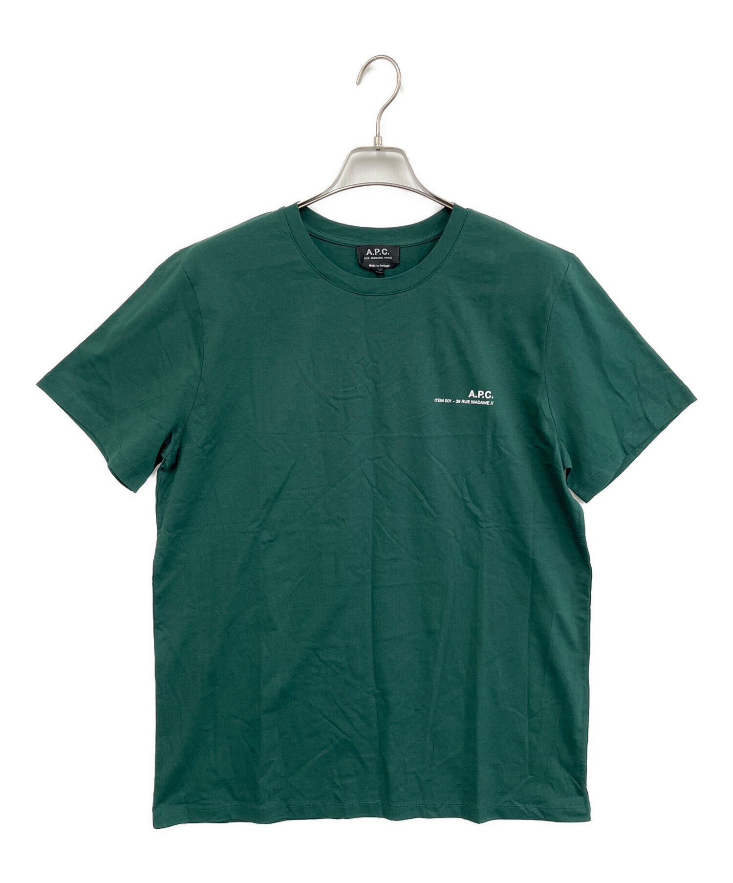中古・古着通販】A.P.C. (アーペーセー) Item T-shirt グリーン サイズ 