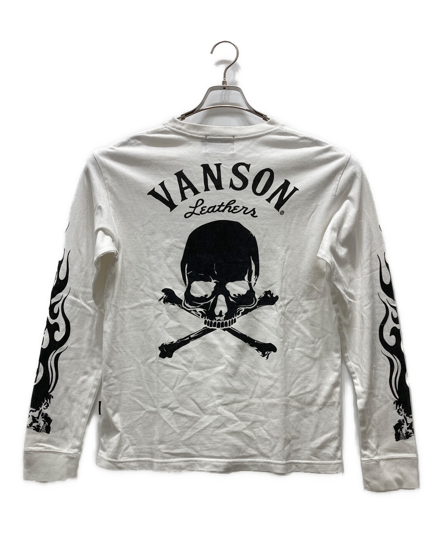 中古・古着通販】VANSON (バンソン) L/S スカルプリントカットソー 