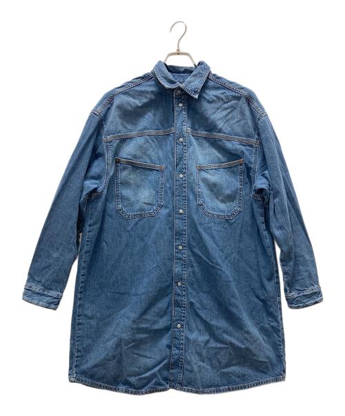 中古・古着通販】DIESEL (ディーゼル) スリットデニムシャツワンピース