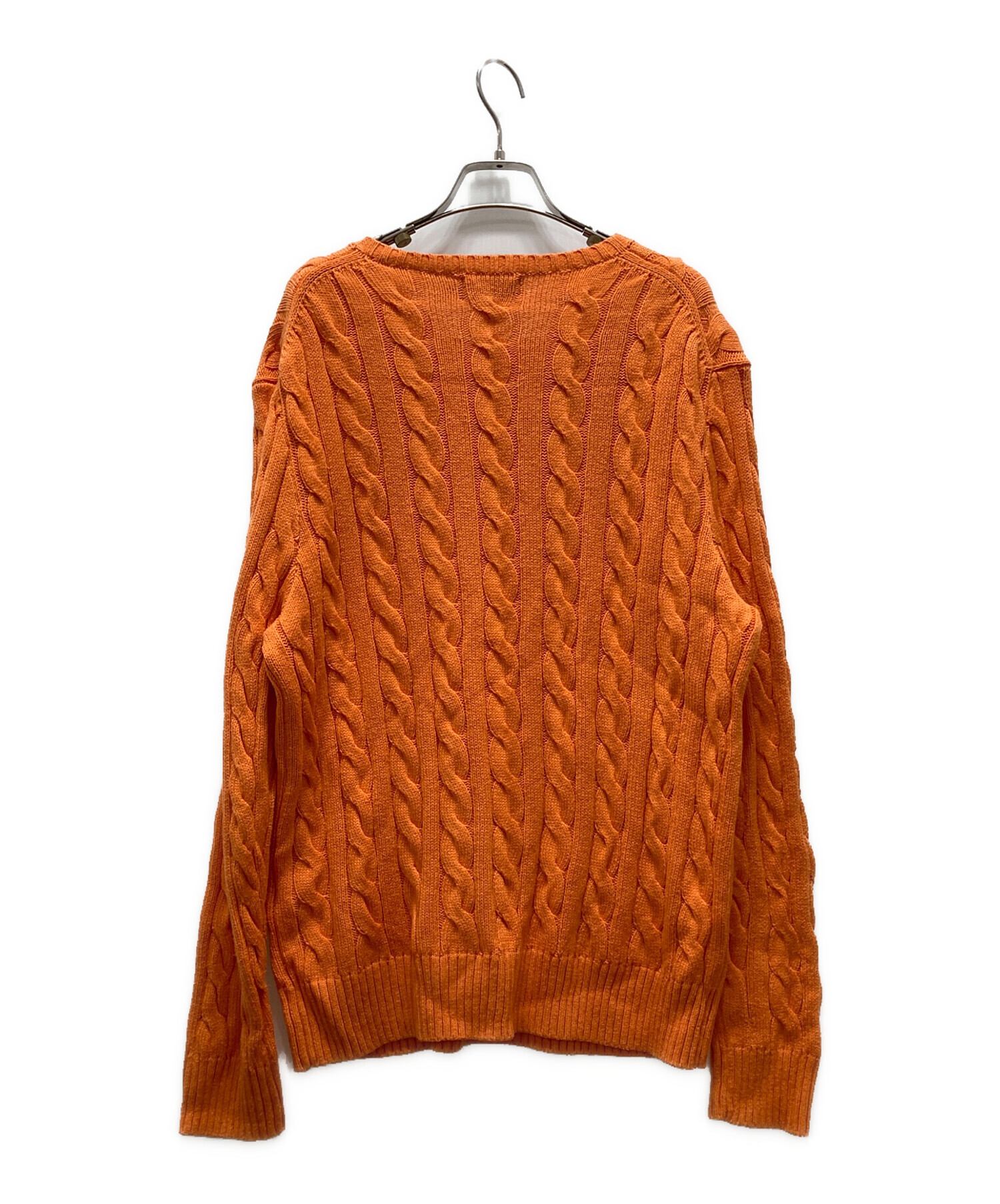 POLOラルフローレン 現行タグ ケーブルニット M オレンジ 中古・古着通販】POLO RALPH LAUREN (ポロ・ラルフローレン) ケーブル
