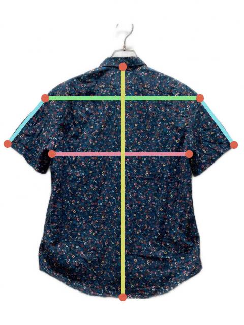 中古・古着通販】PAUL SMITH (ポールスミス) 小花柄シャツ ブルー