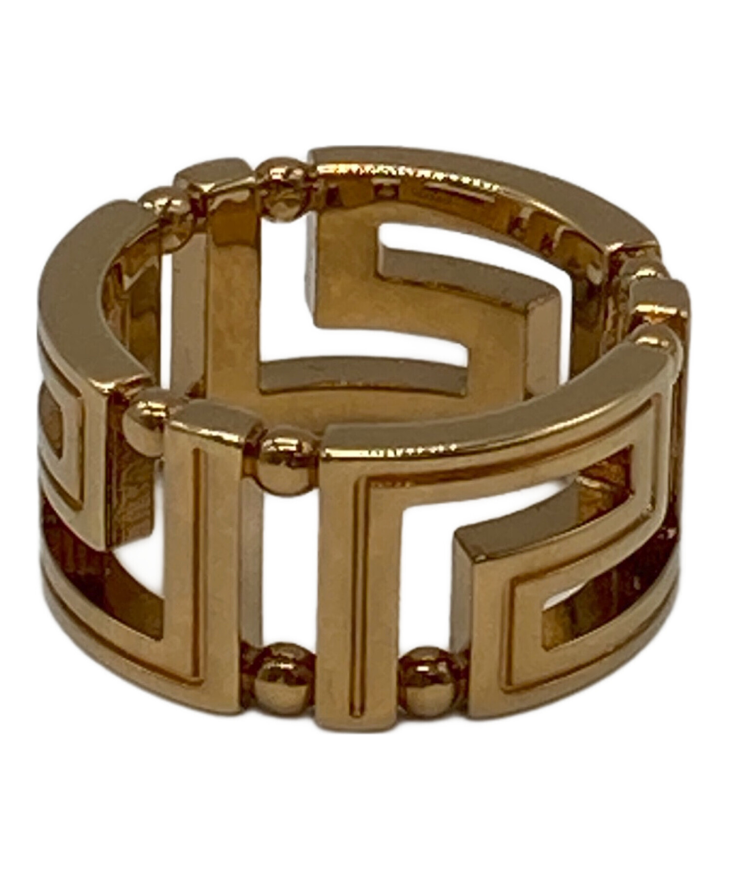 中古・古着通販】VERSACE (ヴェルサーチェ) グレカリング ゴールド(色 