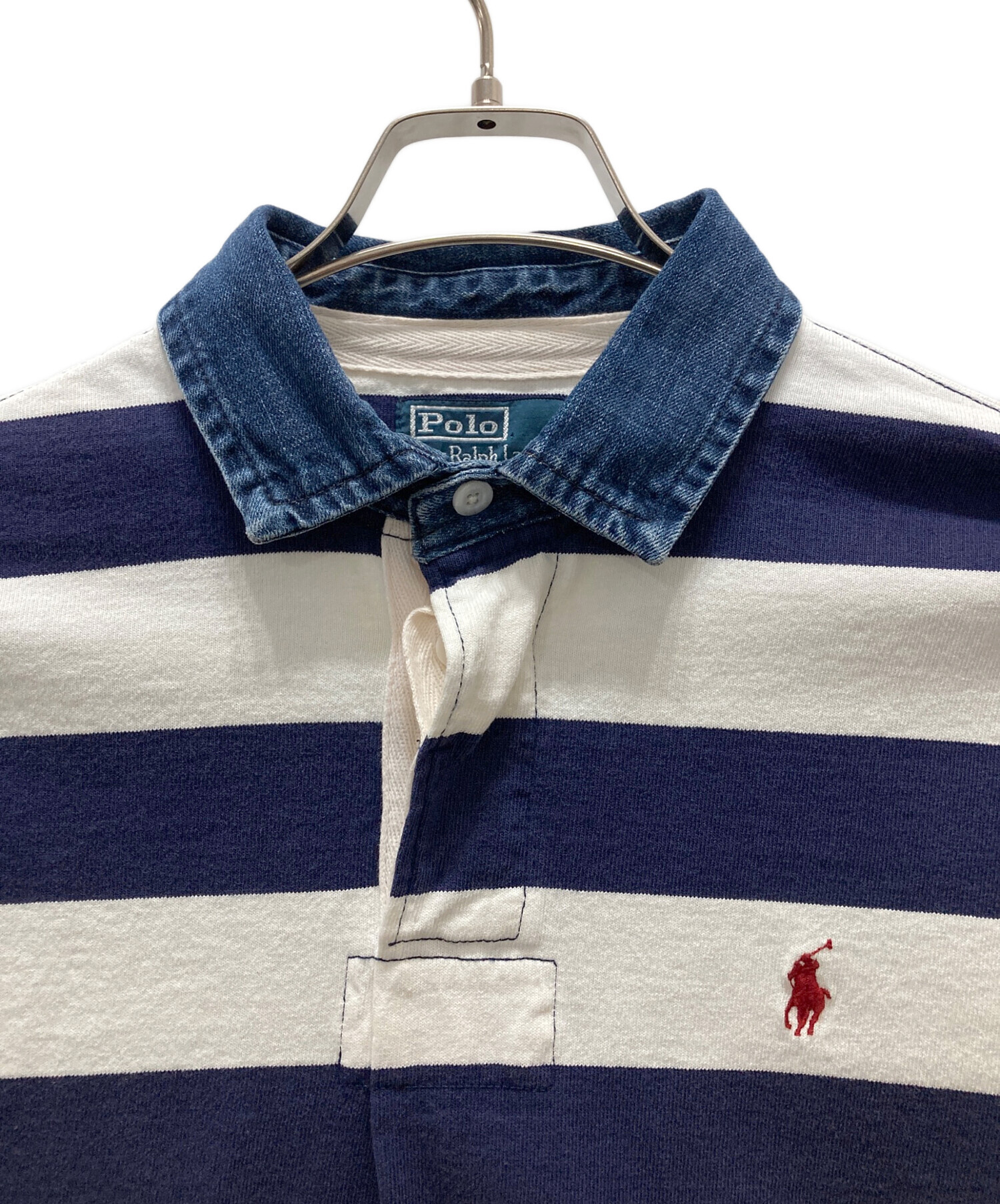 中古・古着通販】POLO RALPH LAUREN (ポロ・ラルフローレン) 襟切替