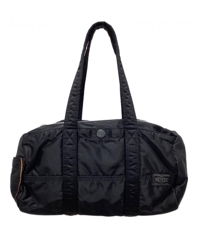 良品✨ PORTER ポーター タンカー ミニボストンバッグ S　ロール　黒 中古・古着通販】PORTER (ポーター) タンカー ミニボストン