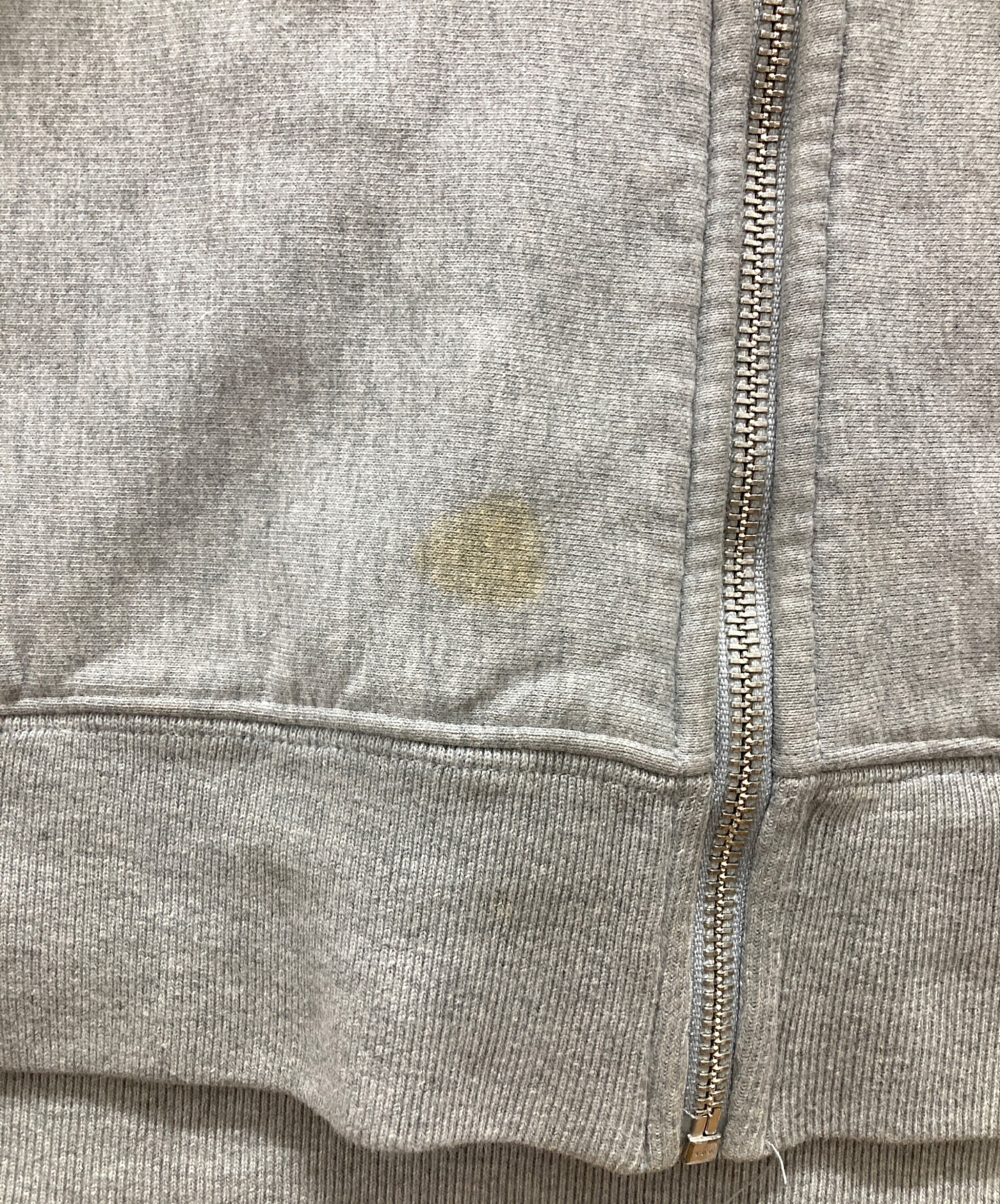 中古・古着通販】stussy (ステューシー) STOCK LOGO ZIP HOODIE グレー