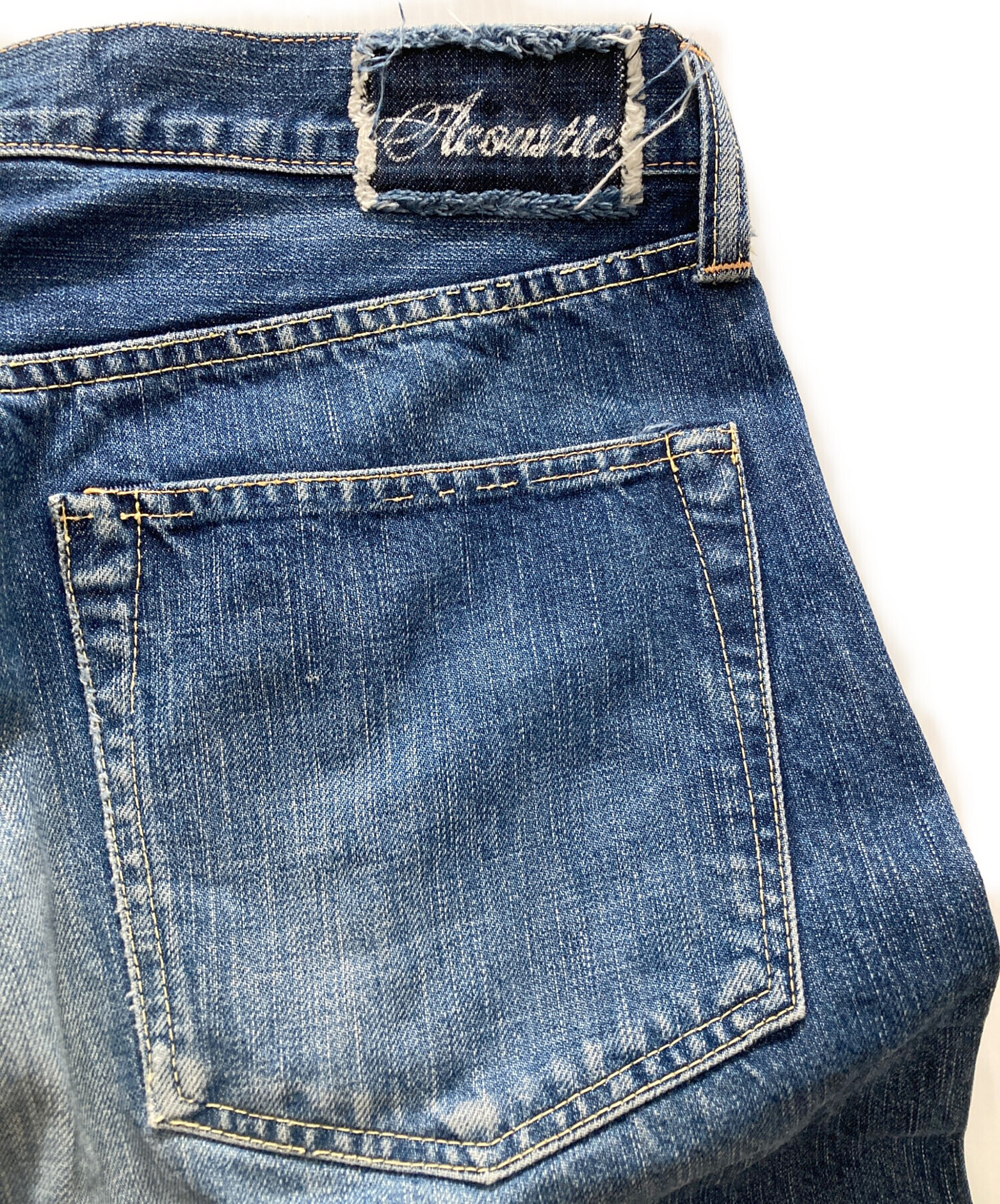 中古・古着通販】acoustic (アコースティック) 赤耳デニムパンツ