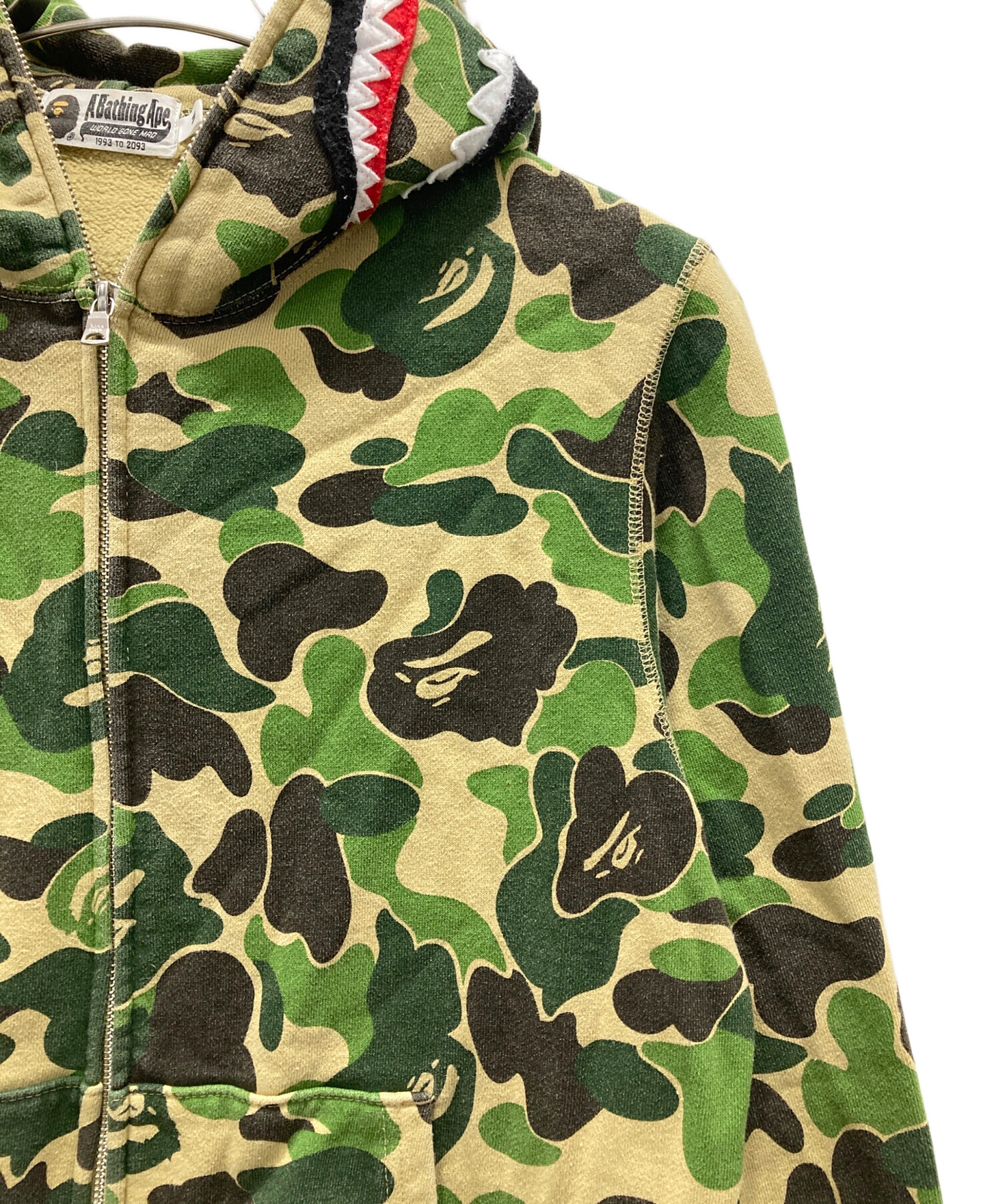a bathing ape シャークパーカー 緑 A BATHING APE ア ベイシング エイプ ×Stray Kids 25AW IN FOXI.NY