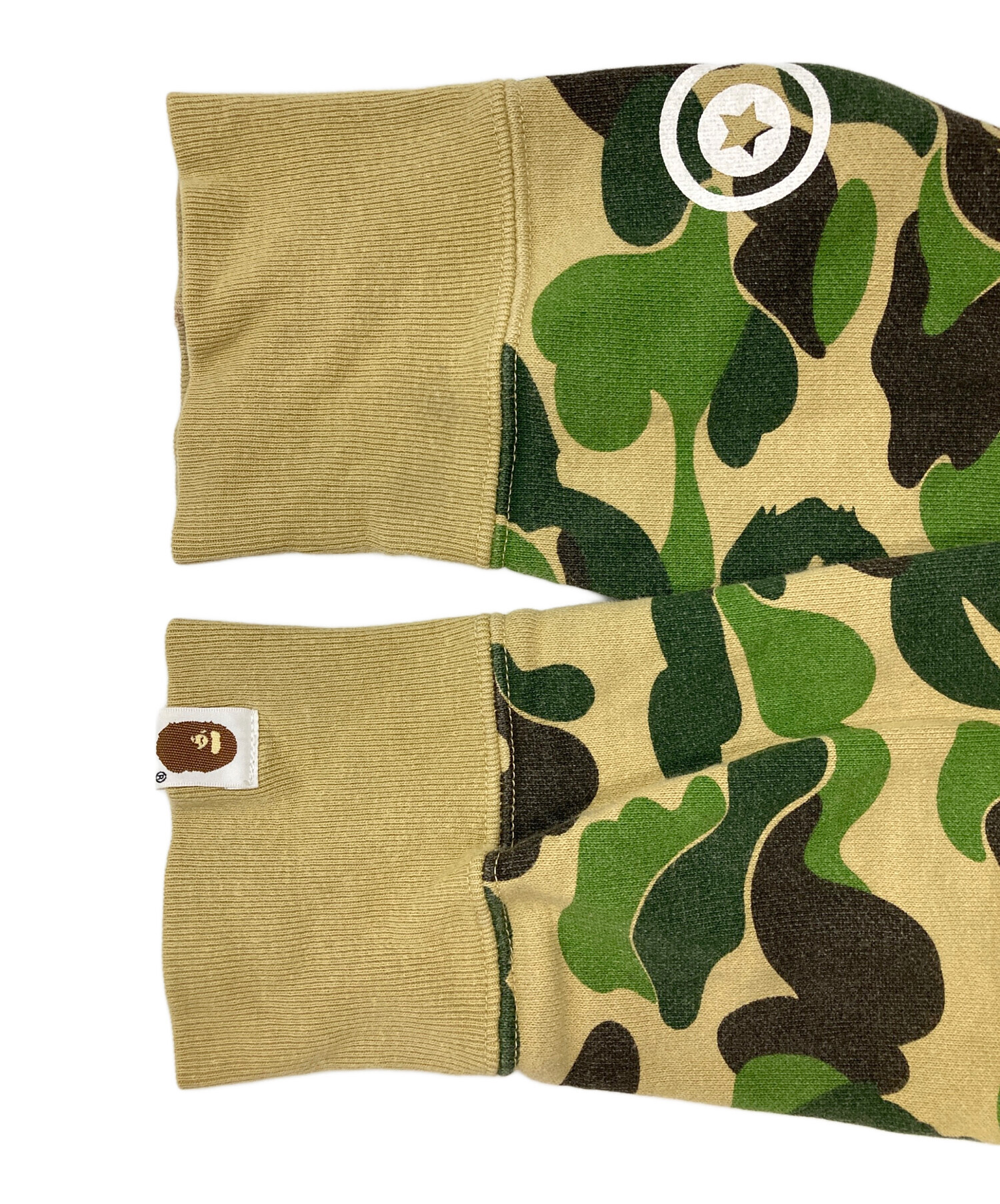 シャークパーカー　グリーン　アベイシングエイプ　Mサイズ A BATHING APE - BAPE シャーク パーカー グリーン ベイプ a bathing