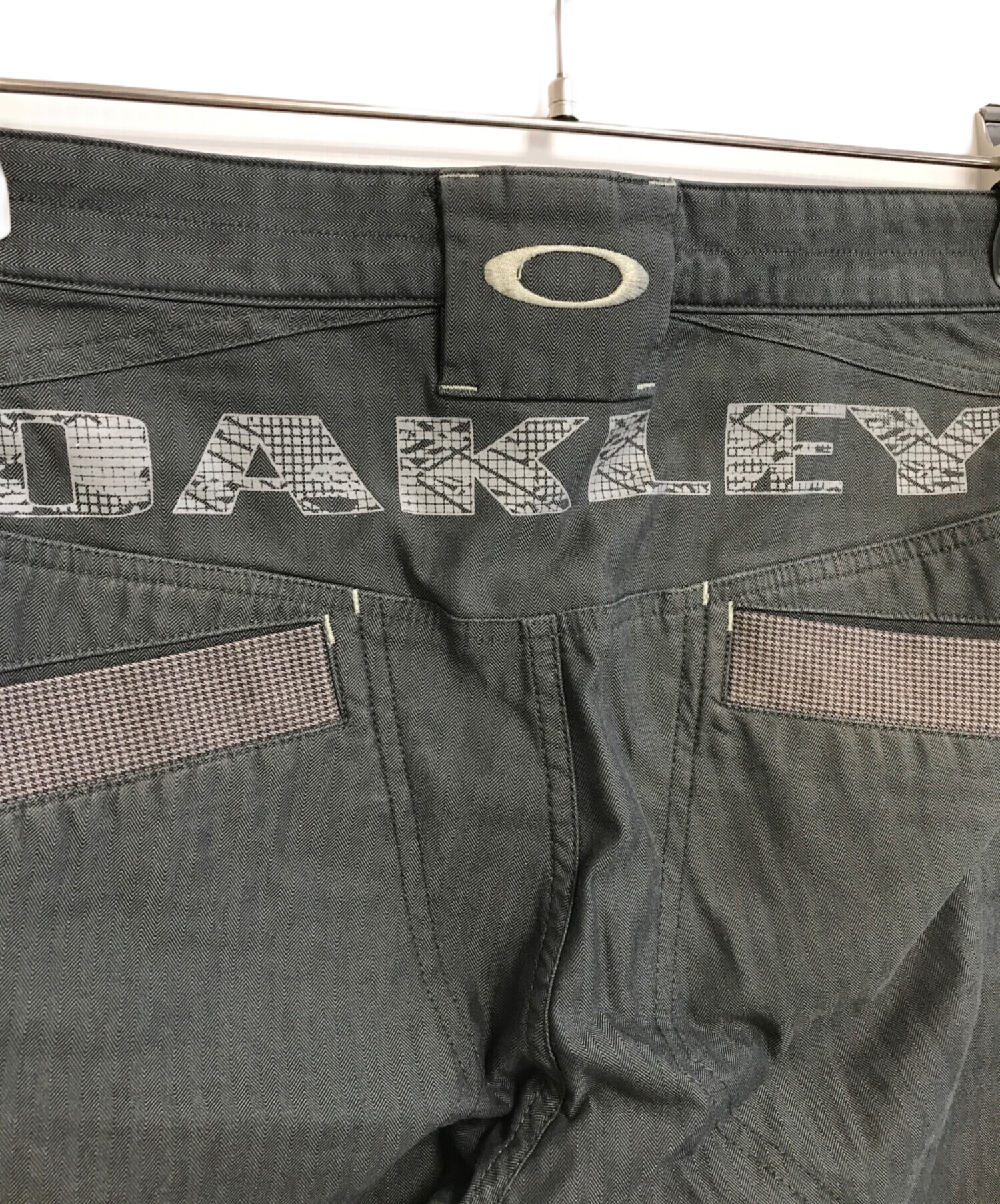 中古・古着通販】OAKLEY (オークリー) ロゴカーブパンツ グリーン 