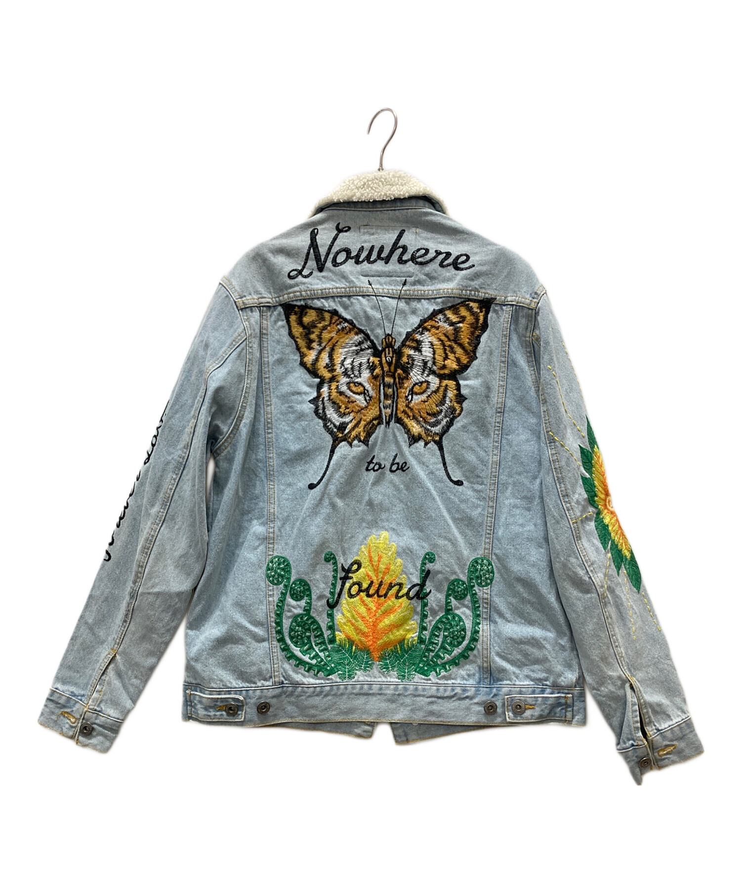 ザラ ZARA 刺繍ジャケット デザインジャケット 新品 極美品☆ZARA【大きいサイズ】エンブロイダリーテクスチャージャケット