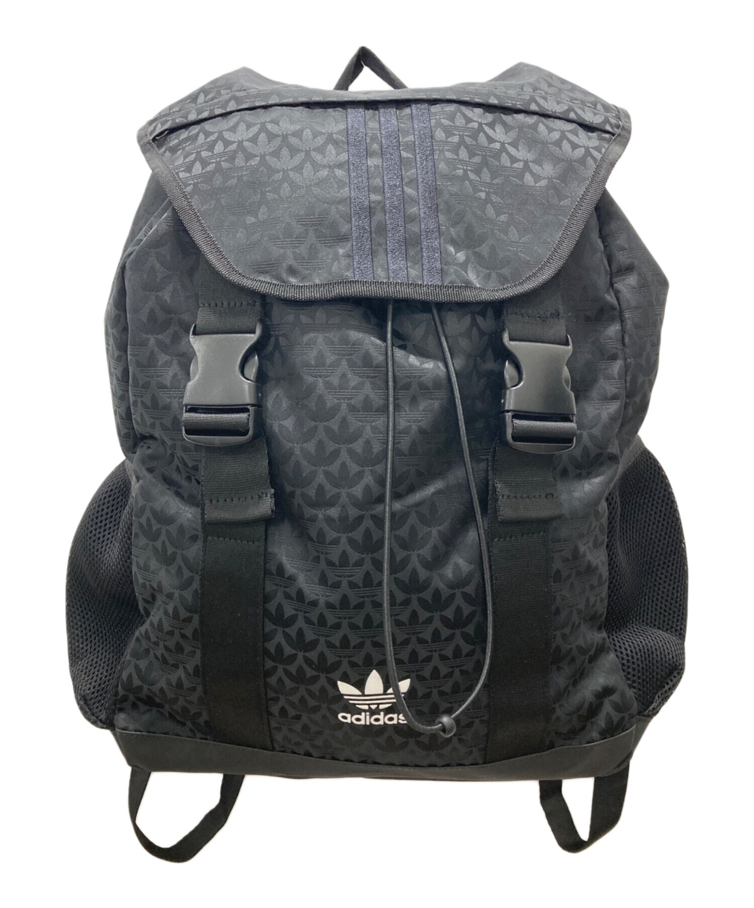 中古・古着通販】adidas (アディダス) モノグラムリュック ブラック 